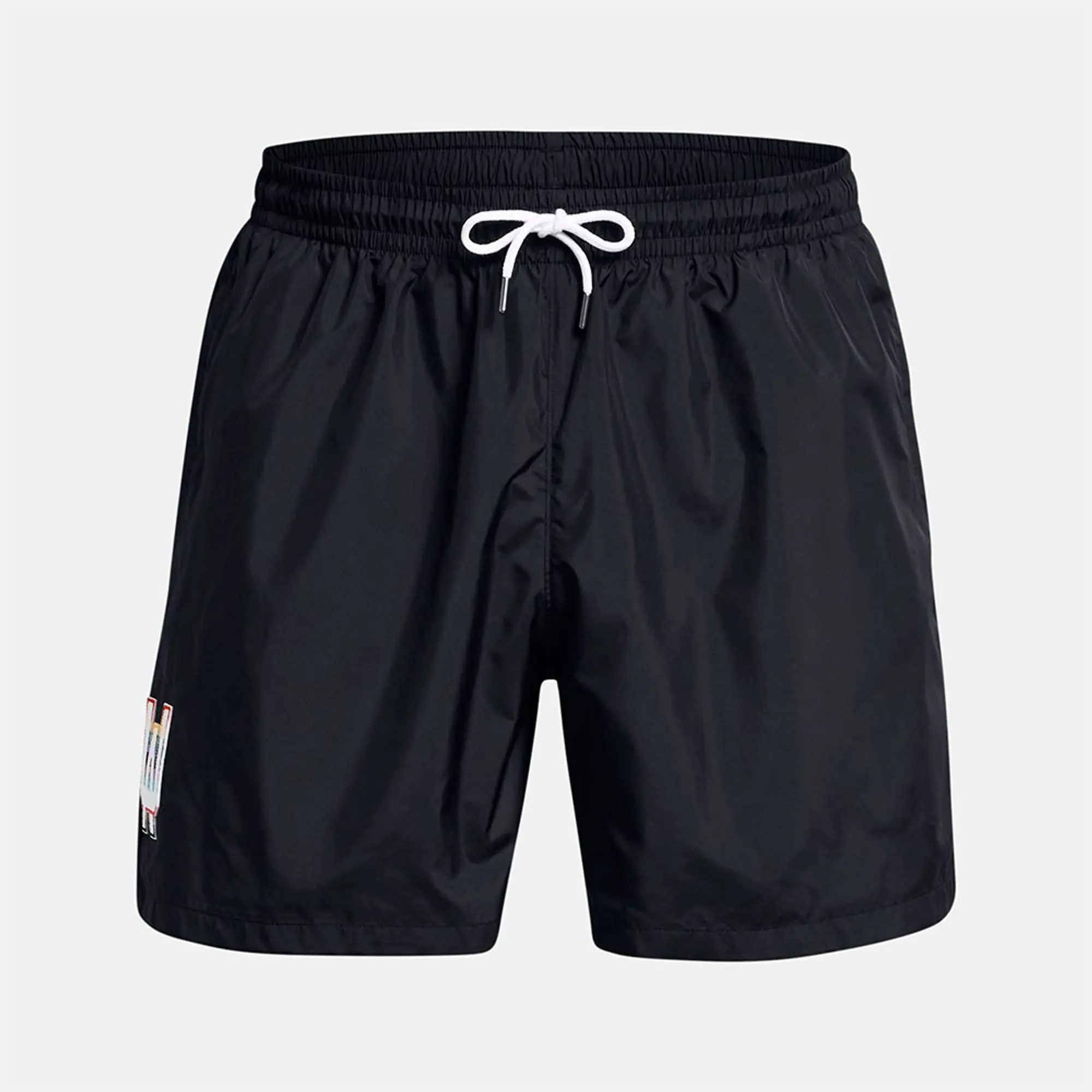 Men's  Under Armour  Woven Volley Pride Shorts Black / White XXL