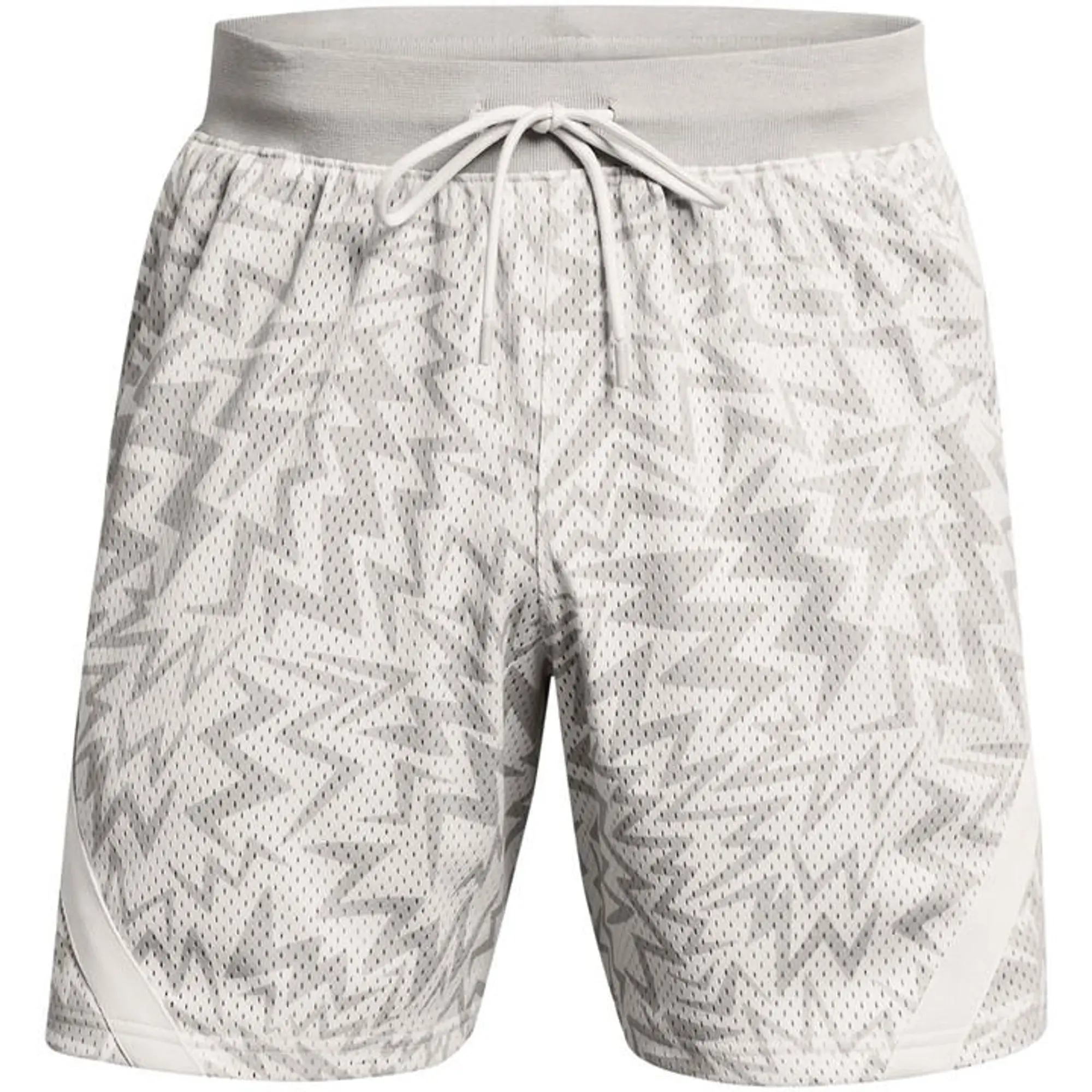 Under Armour Men's Curry Mesh Shorts White Clay / Mod Gray XL