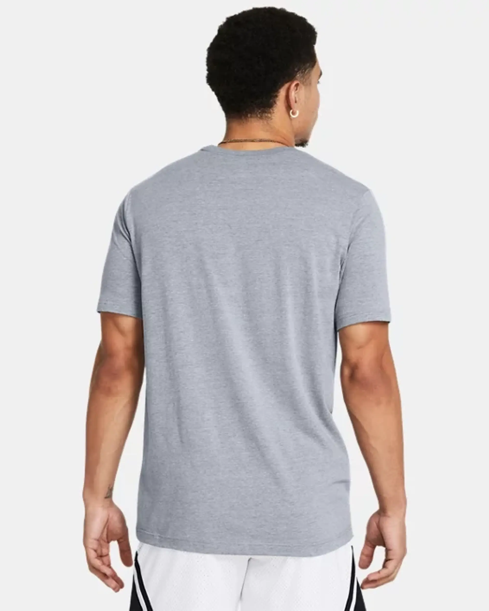 Under Armour Men's Curry Champ Mindset T-Shirt Steel Light Heather / Black M
