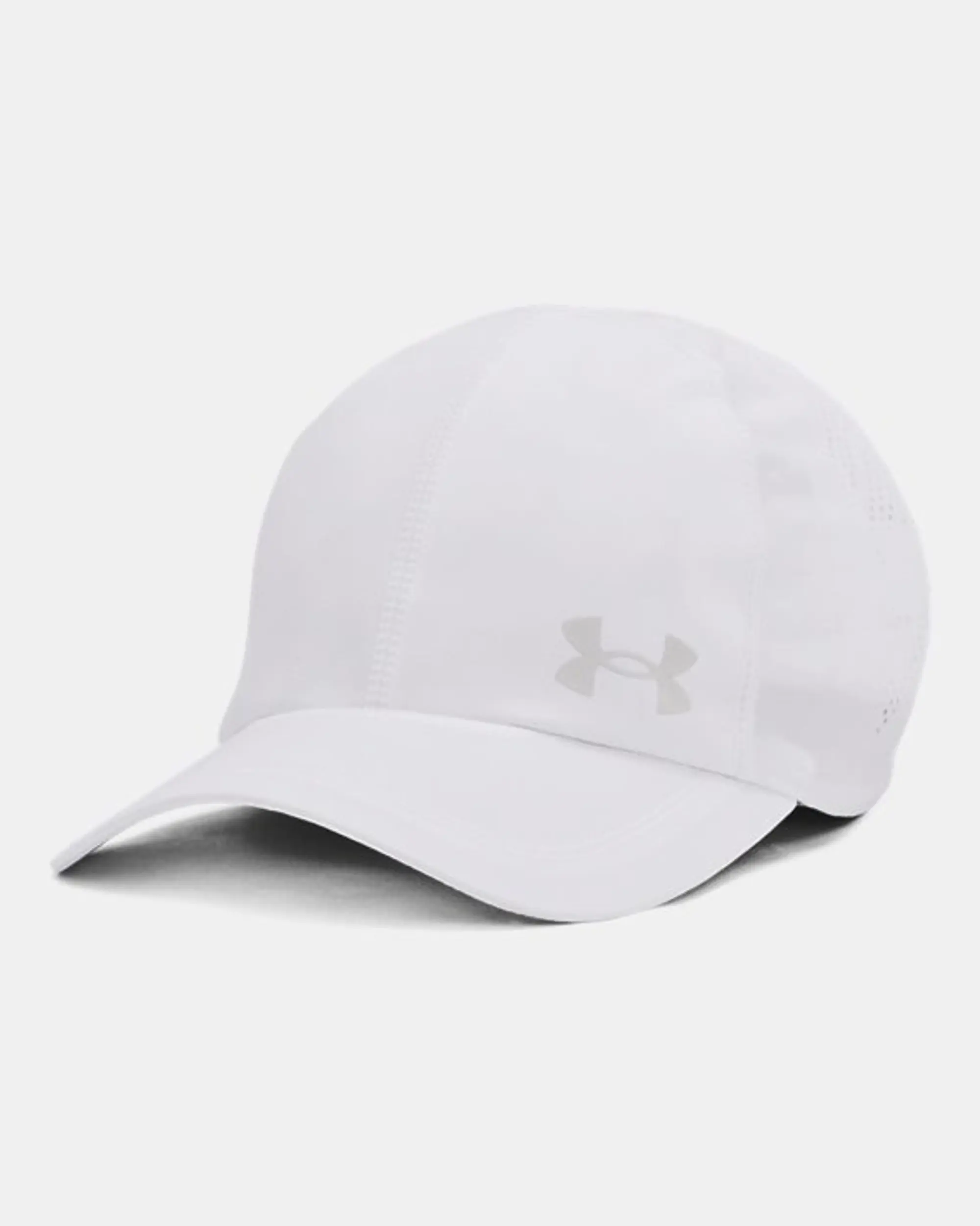 Men's  Under Armour  Launch Adjustable Cap White / White / Reflective OSFM