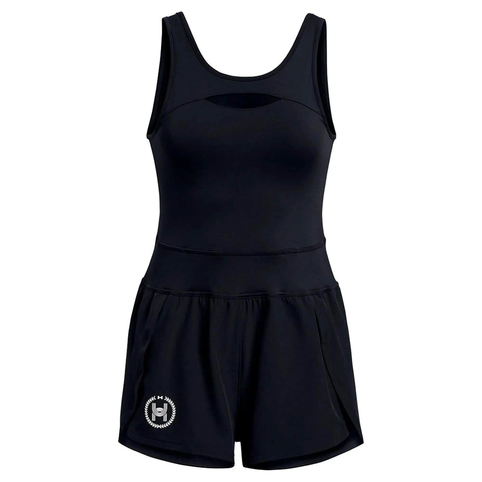 Women's  Under Armour  Launch Runsie Black / Black / White XS