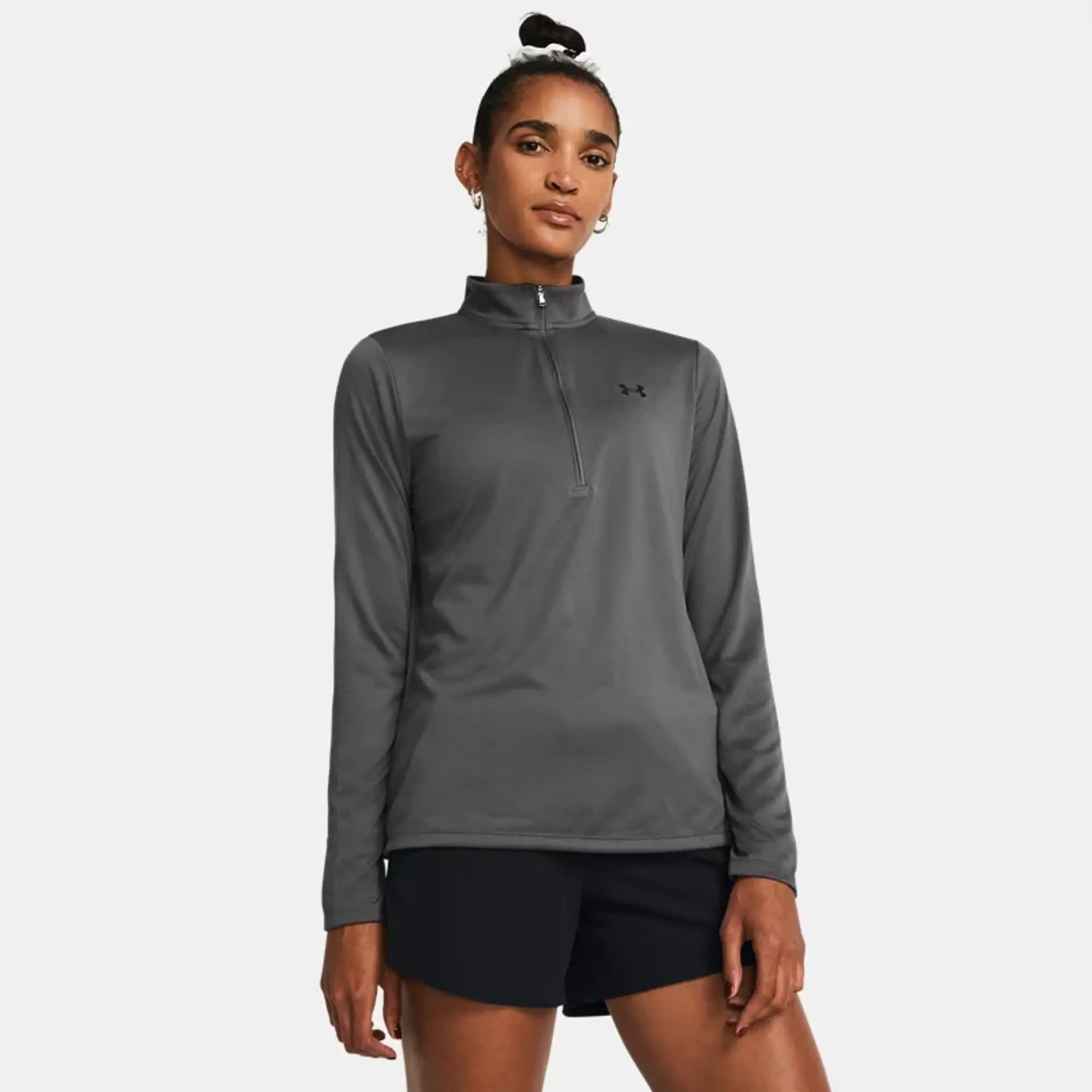 Women's  Under Armour  Tech™ ½ Zip Castlerock / Black XXL