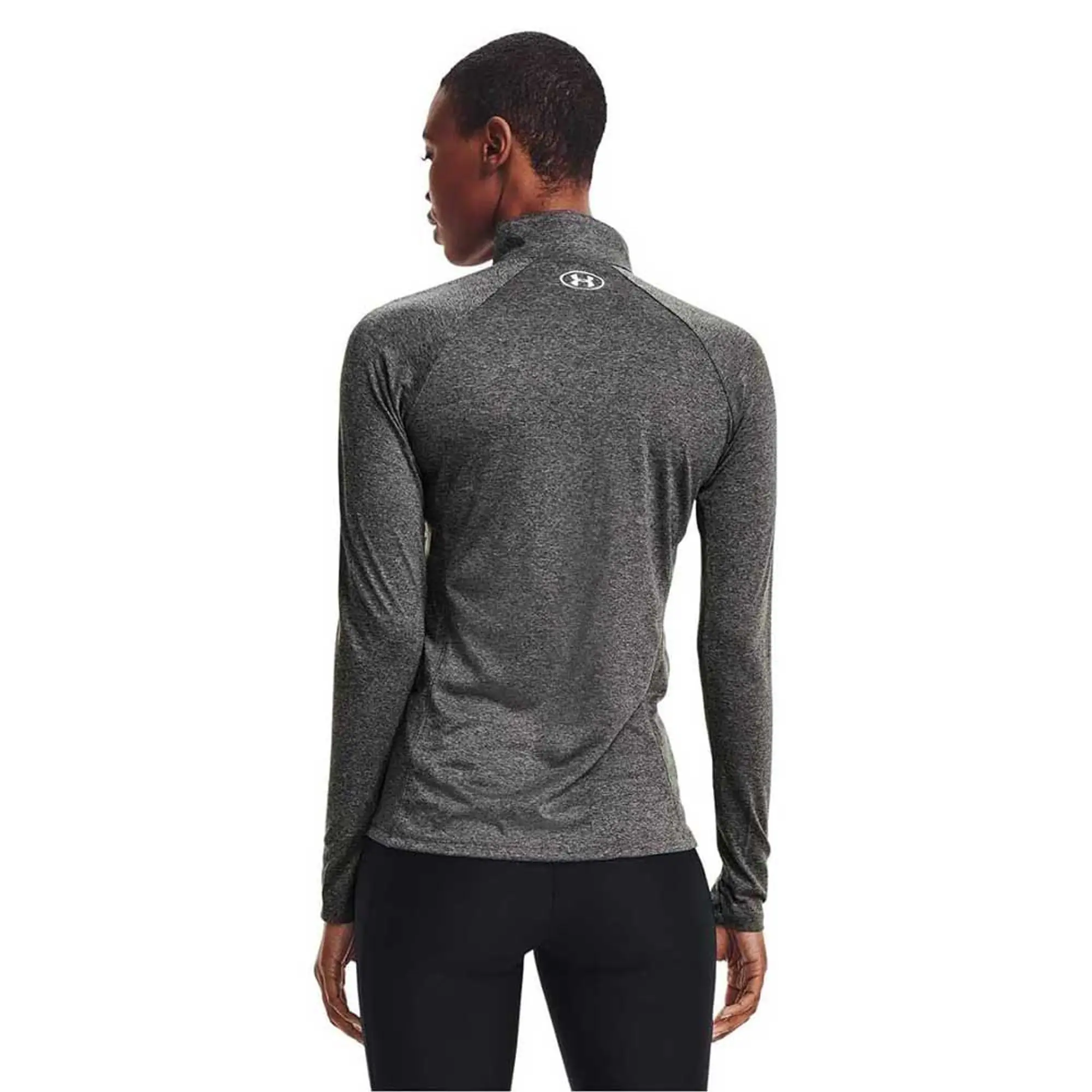 Women's  Under Armour  Tech™ ½ Zip Castlerock / Black XXL