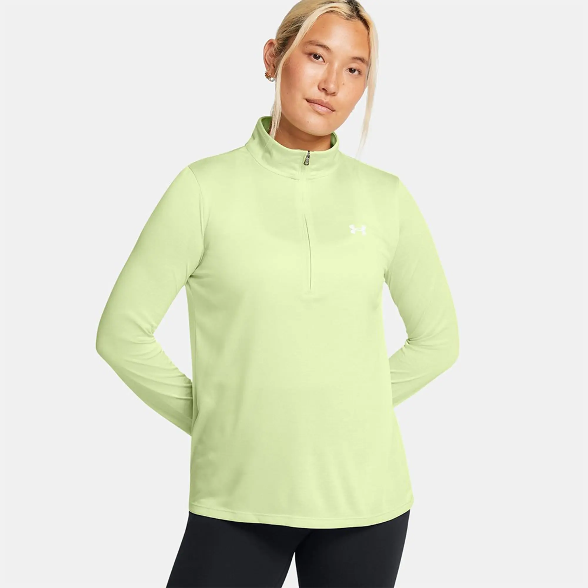 Under Armour Tech Twist Half Zip Sweatshirt  - Green