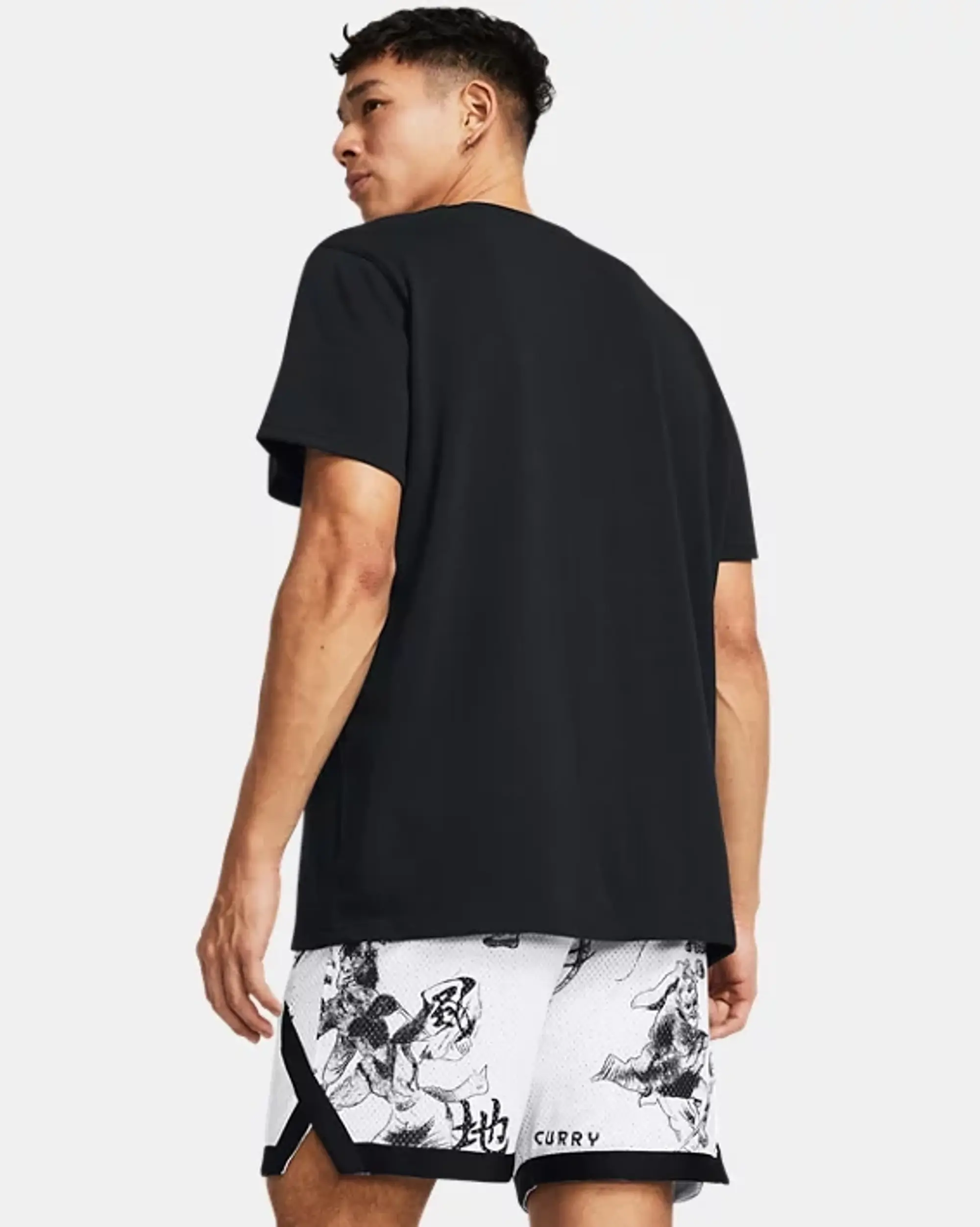 Under Armour Men's Curry x Bruce Lee T-Shirt Black / White XXL