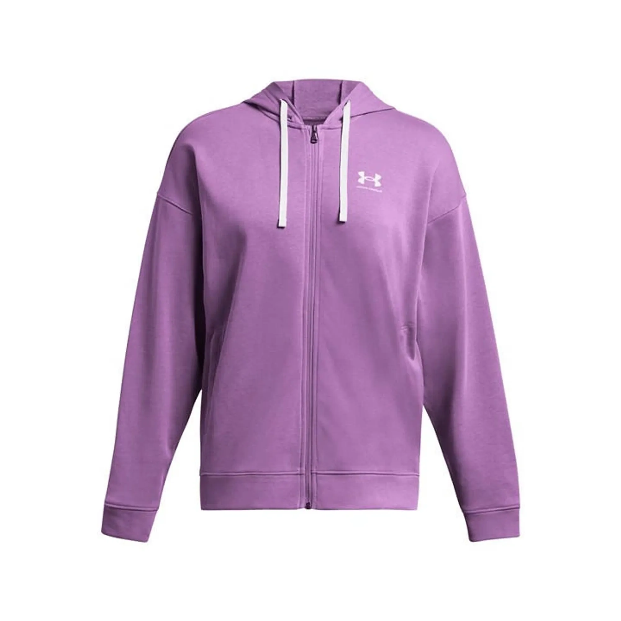 Women's  Under Armour  Rival Terry Oversized Full-Zip Hoodie Provence Purple / Purple Ace XXL