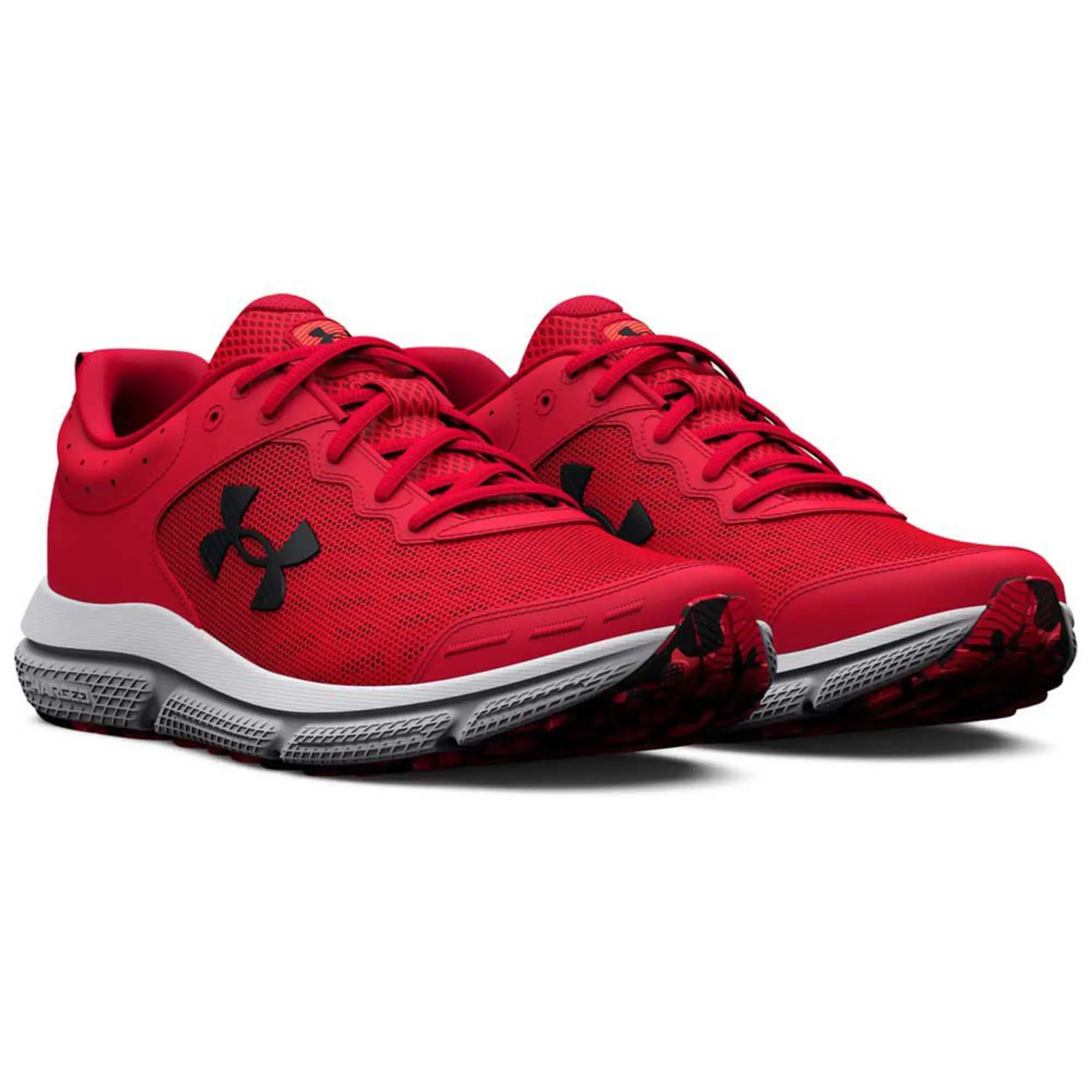 Men's  Under Armour  Charged Assert 10 Running Shoes Red / Red / Black 8