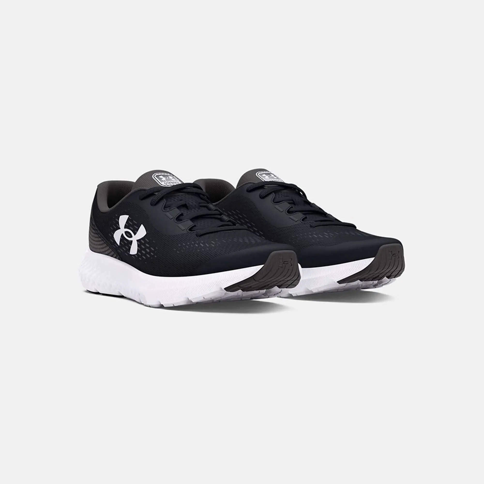 Boys' Grade School  Under Armour  Rogue 4 Running Shoes Black / Castlerock / White 3