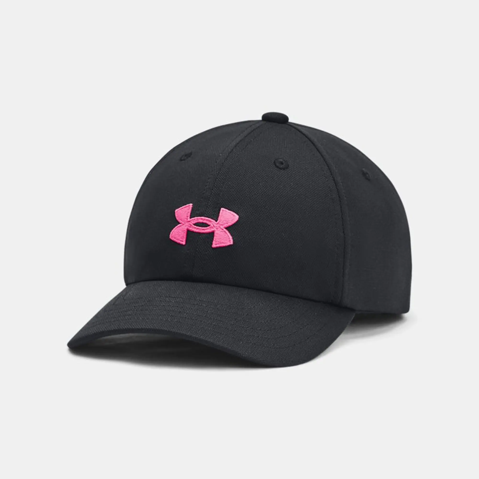 Girls'  Under Armour  Blitzing Adjustable Cap Black / Rebel Pink OSFM
