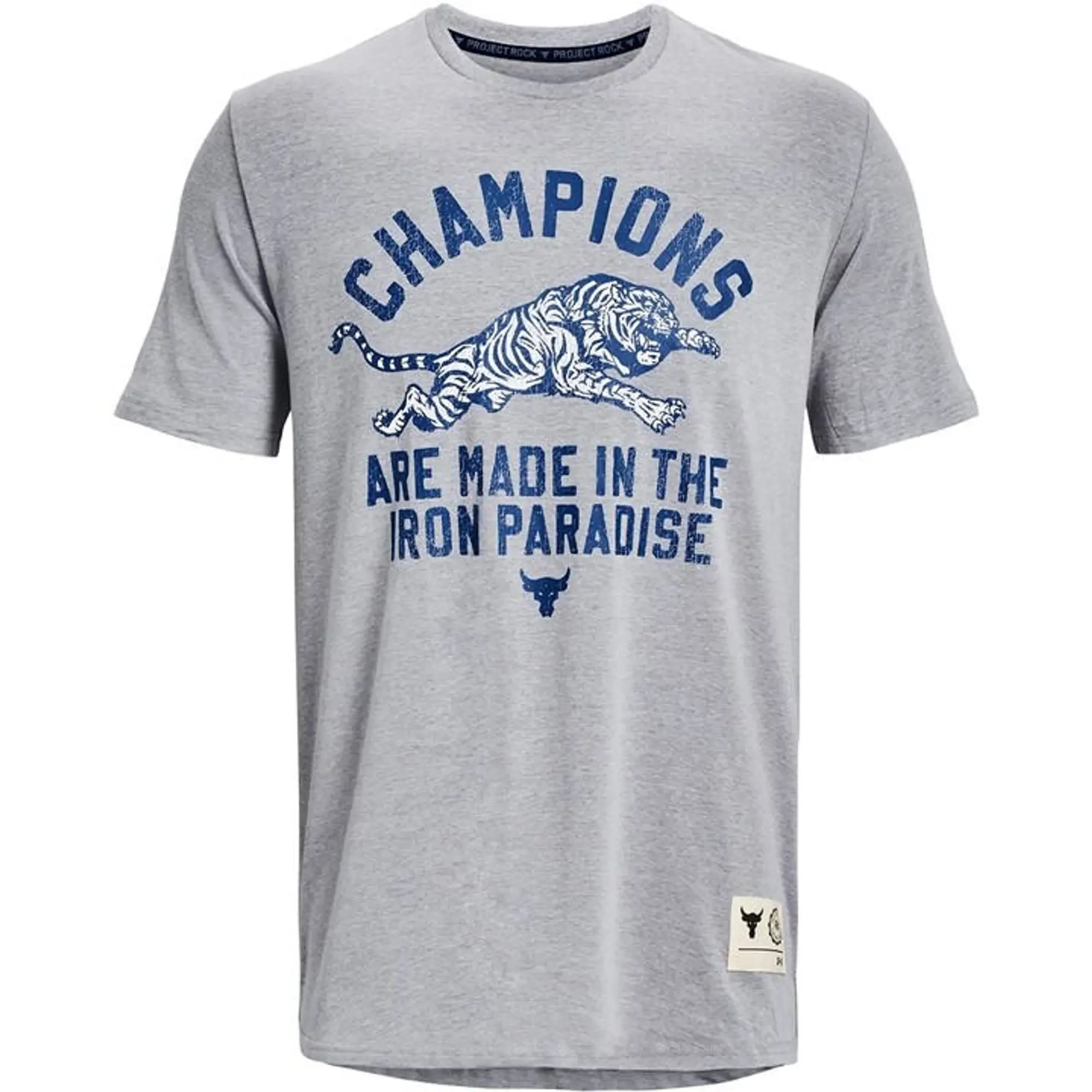 Under Armour Armour Ua Pjt Rock Champ Ss T-Shirt Mens - Grey