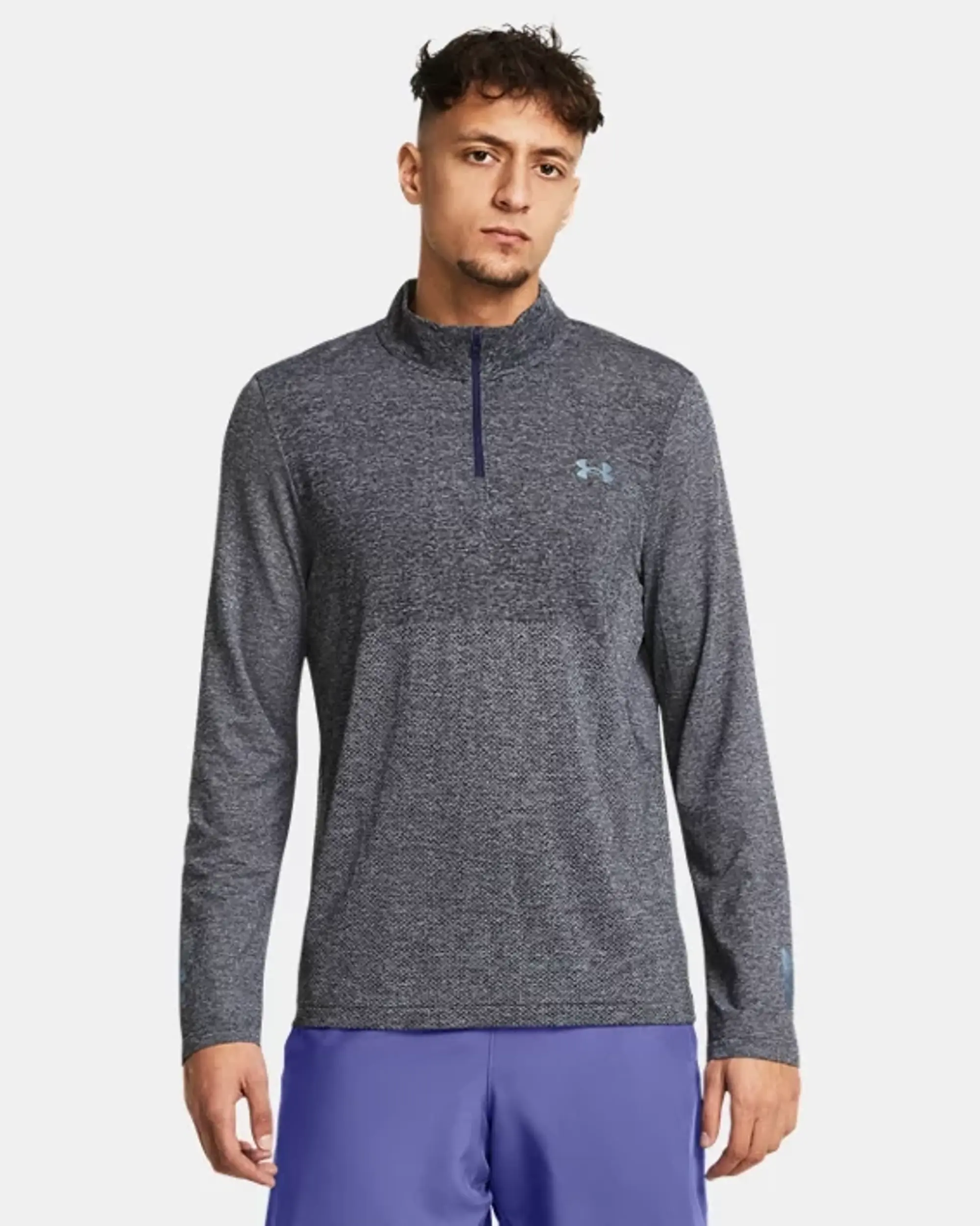 Under Armour SEAMLESS STRIDE quarter ZIP - Purple