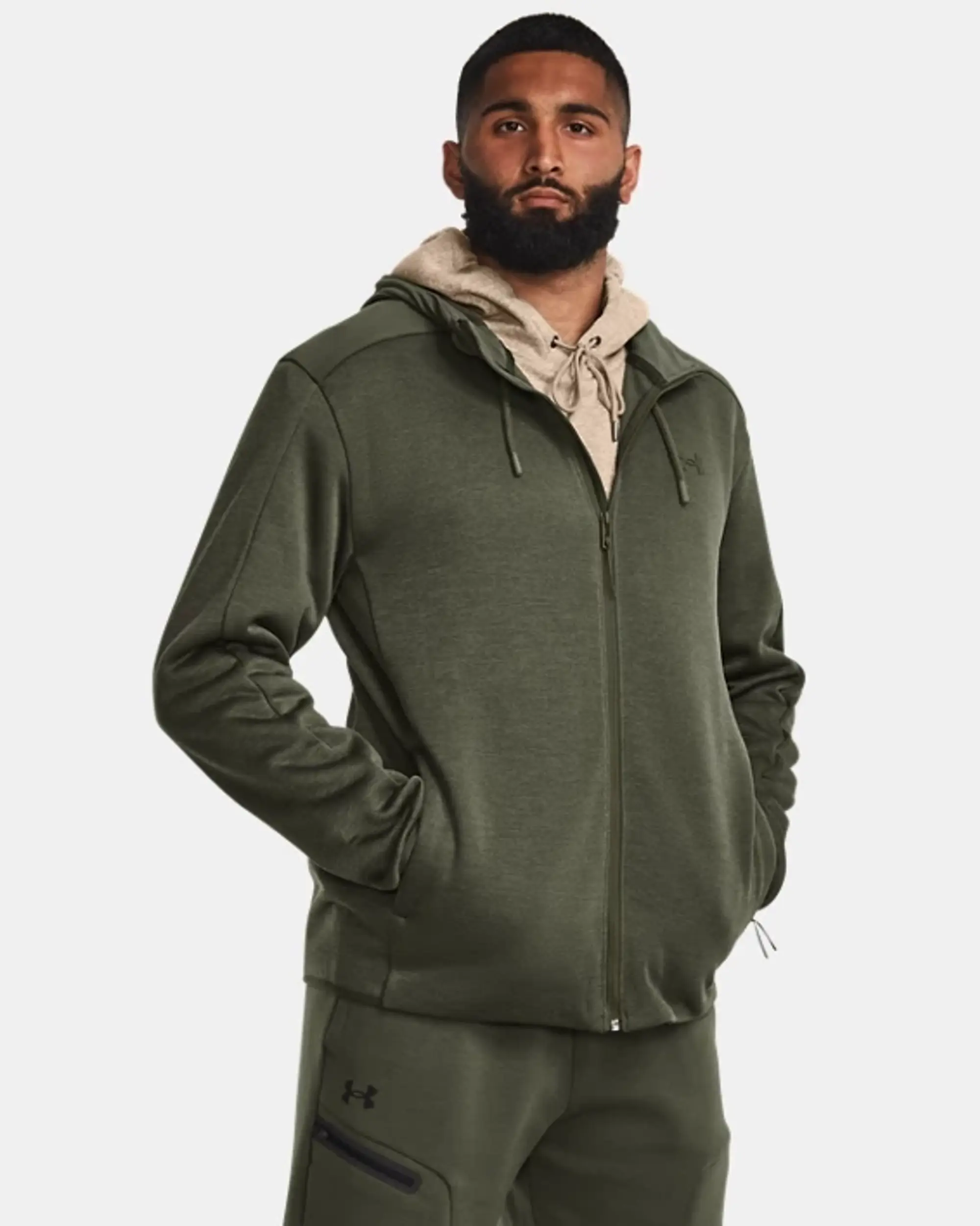 Under Armour Armour Ua Essential Swacket Training Jacket Mens - Green