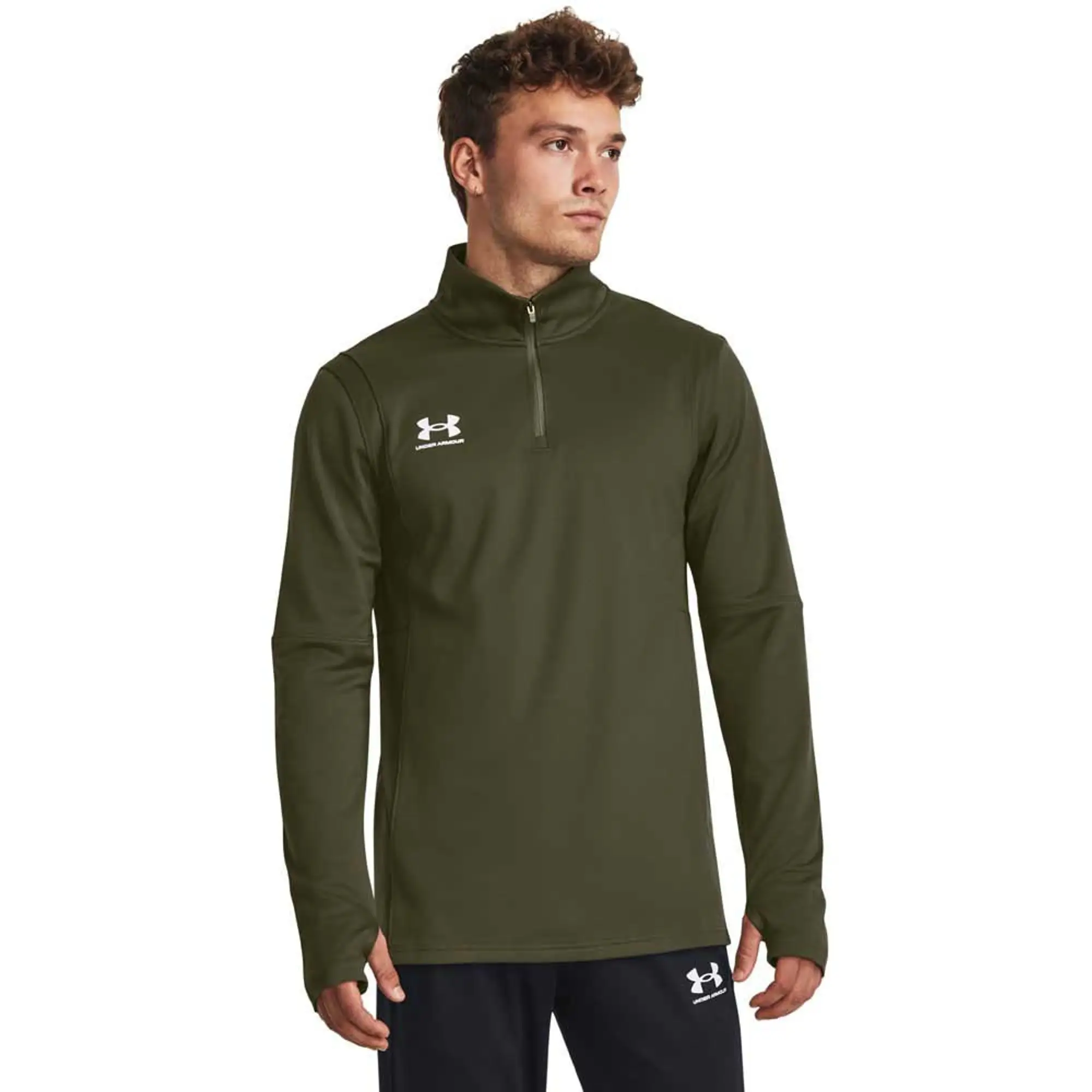 Men's  Under Armour  Challenger Midlayer Marine OD Green / White XXL