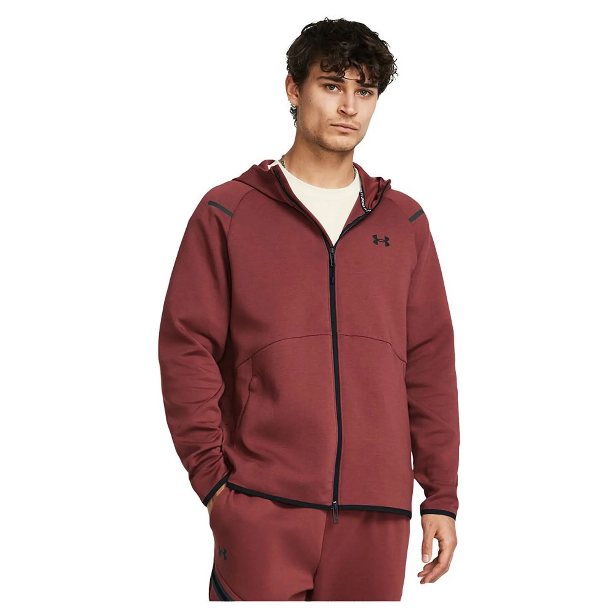 Sweatshirt Under Armour Unstoppable Fleece Fz Red M