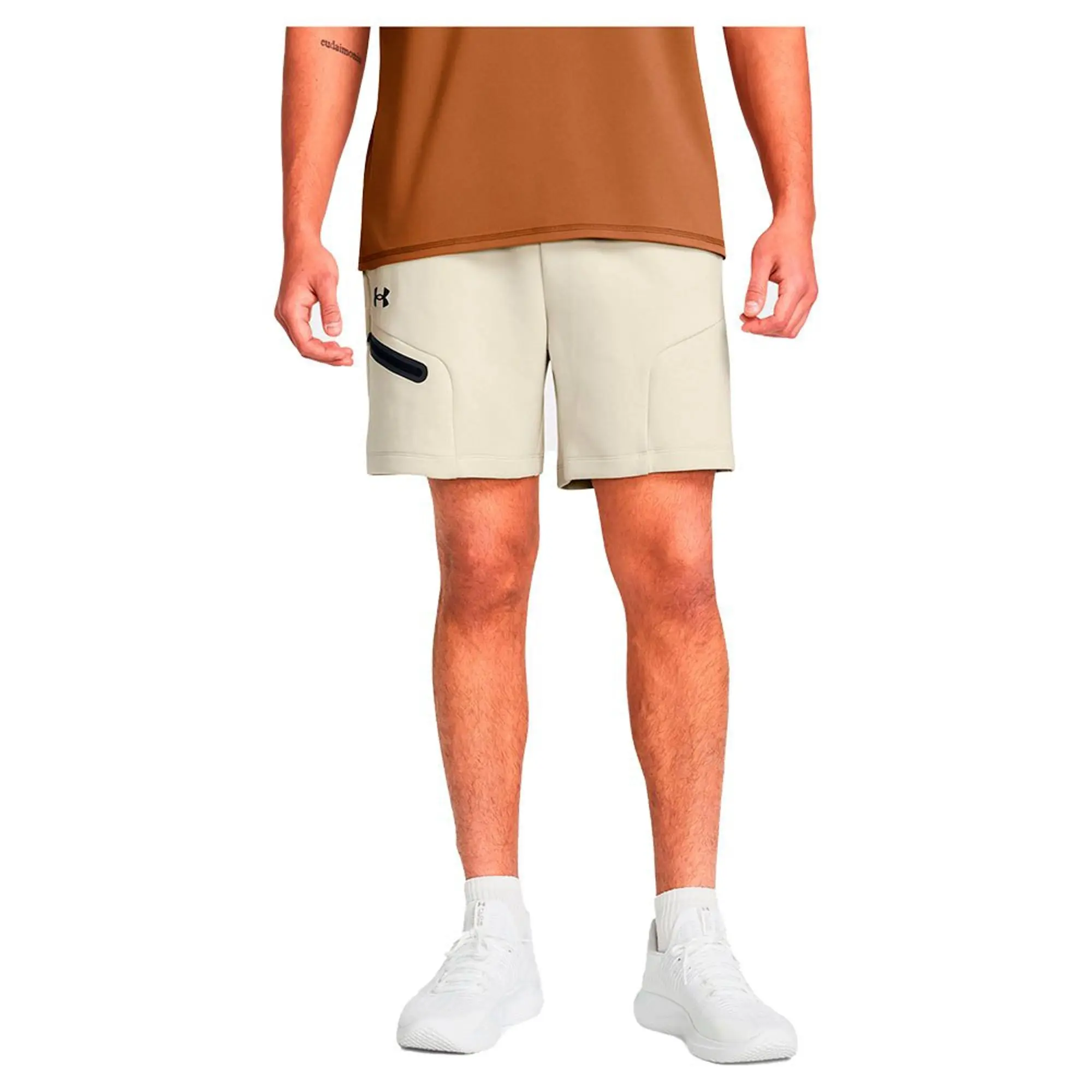 Under Armour Unstop Flc Shrt Sn42 - Cream