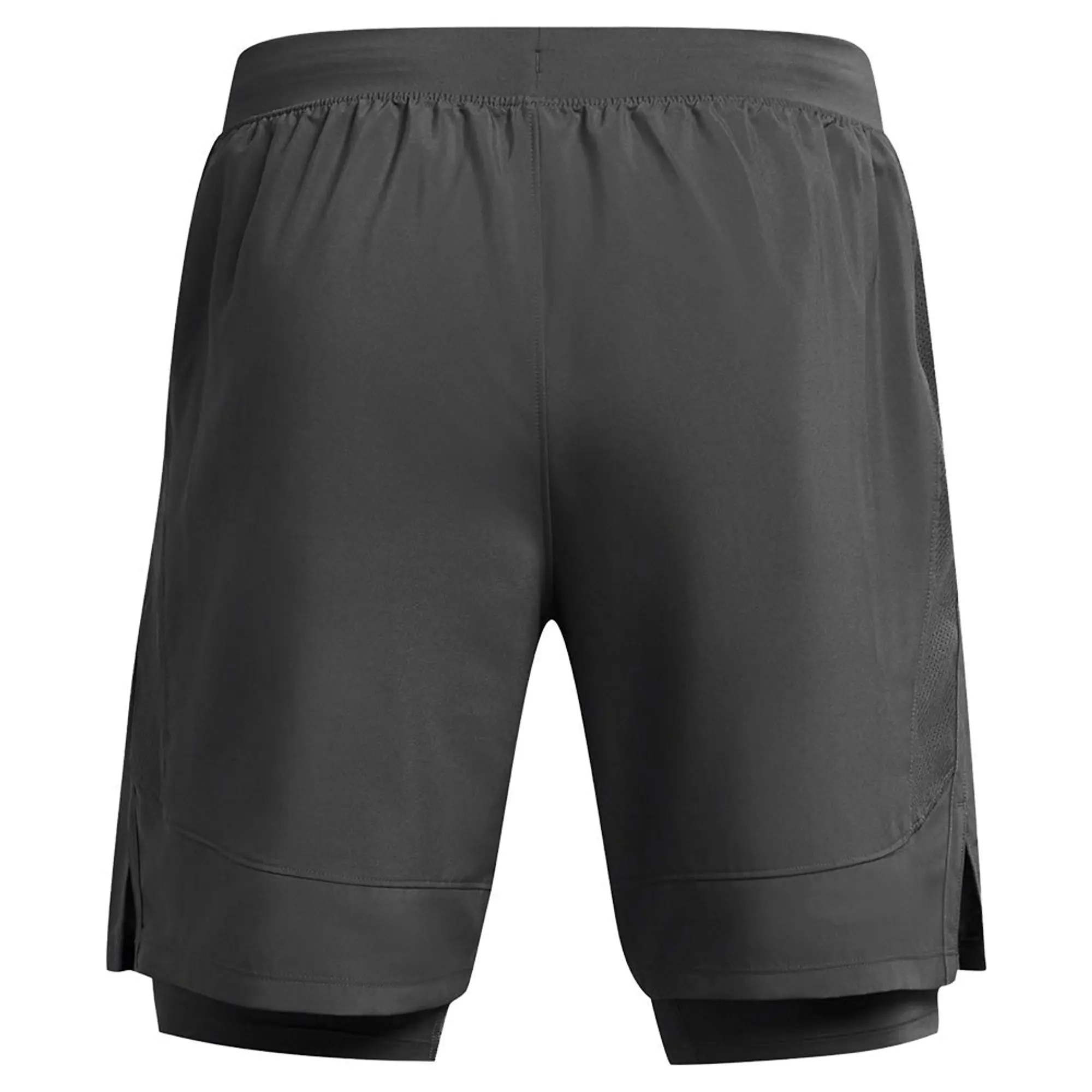 Men's  Under Armour  Launch 2-in-1 7 Shorts Castlerock / Castlerock / Reflective XXL