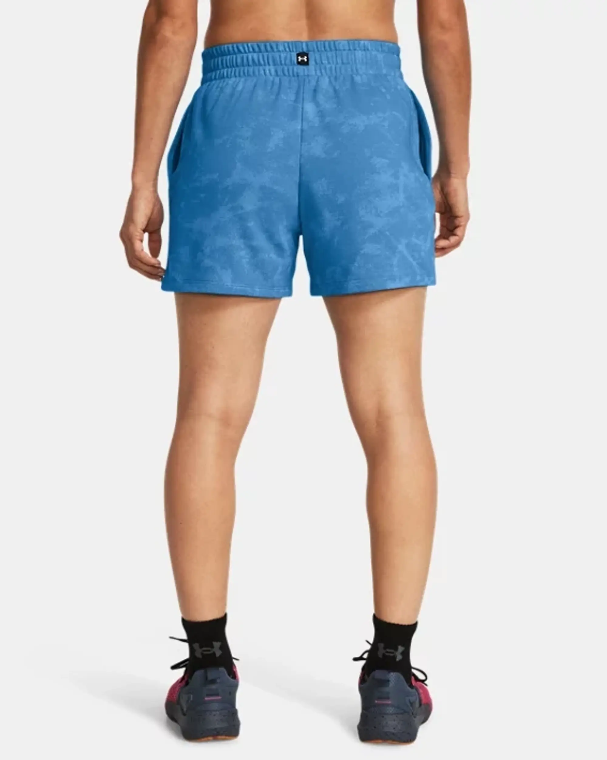 Under Armour Women's Project Rock Terry Underground Shorts Viral Blue / Phoenix / White S