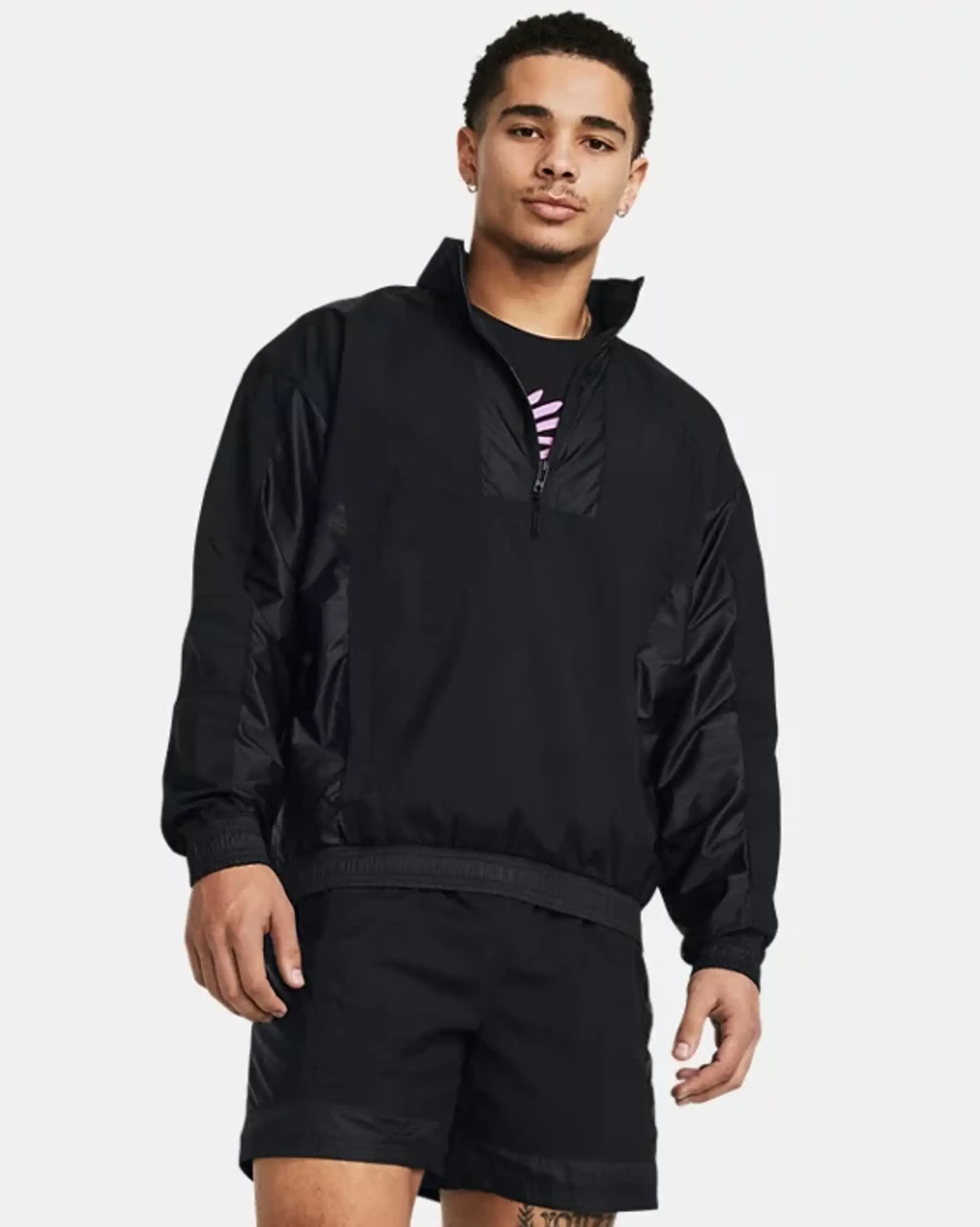 Under Armour Men's Curry Woven Jacket Black / Black / Black XXL