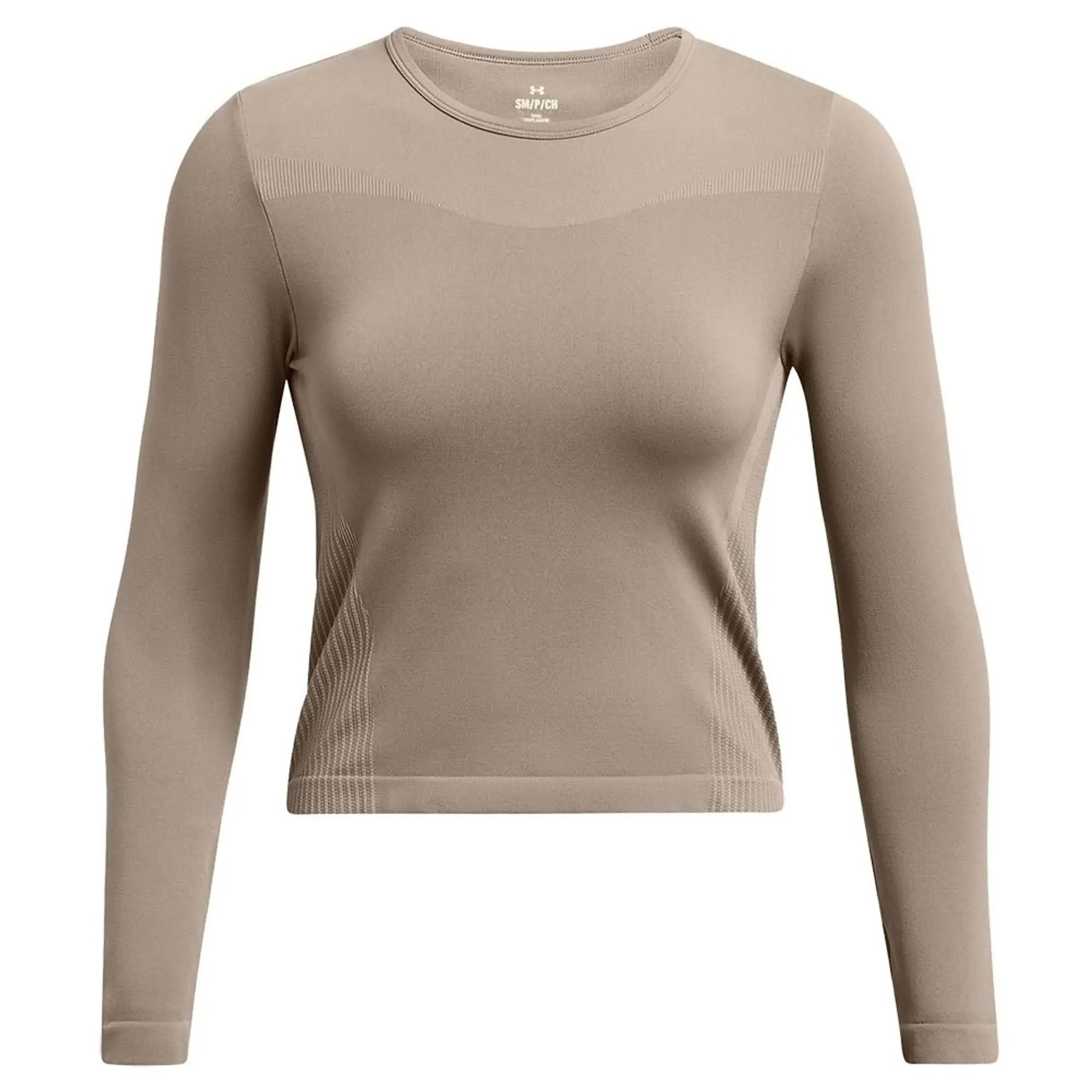 Women's  Under Armour  Vanish Elite Seamless Long Sleeve Taupe Dusk / Iridescent XS