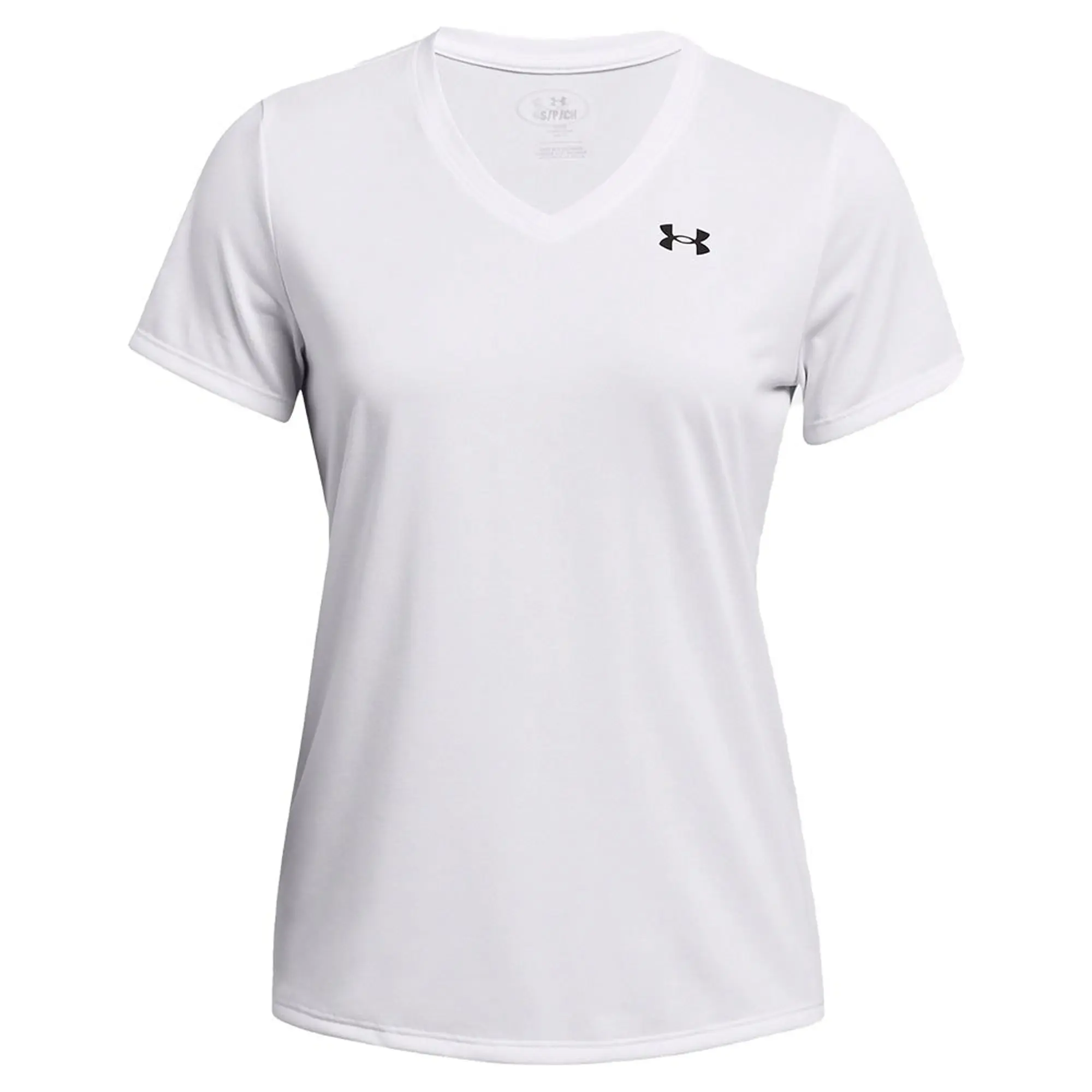 Women's  Under Armour  Tech™ V-Neck Short Sleeve White / Black XXL