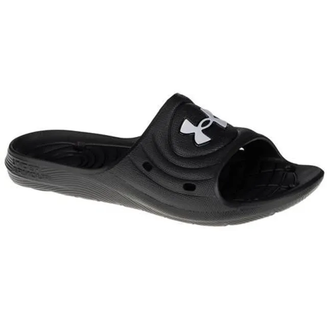 Men's Under Armour Locker IV Slides Black / Black / White 6 (EU 40 ...