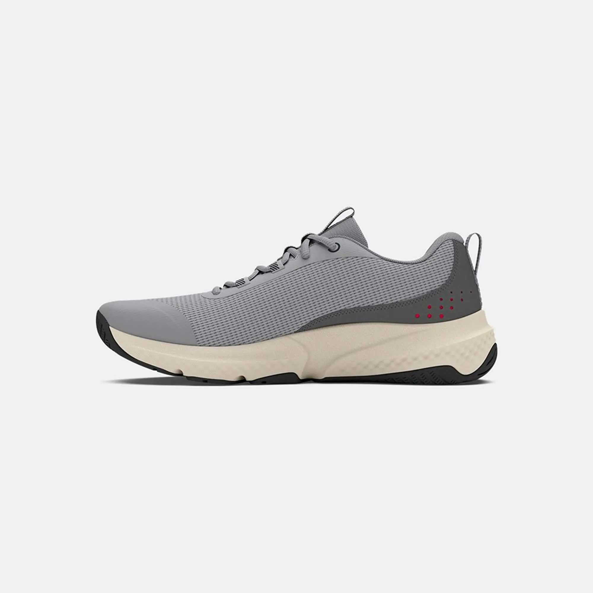 Men's  Under Armour  Dynamic Select Training Shoes Mod Gray / Castlerock / Inferno Red 9.5