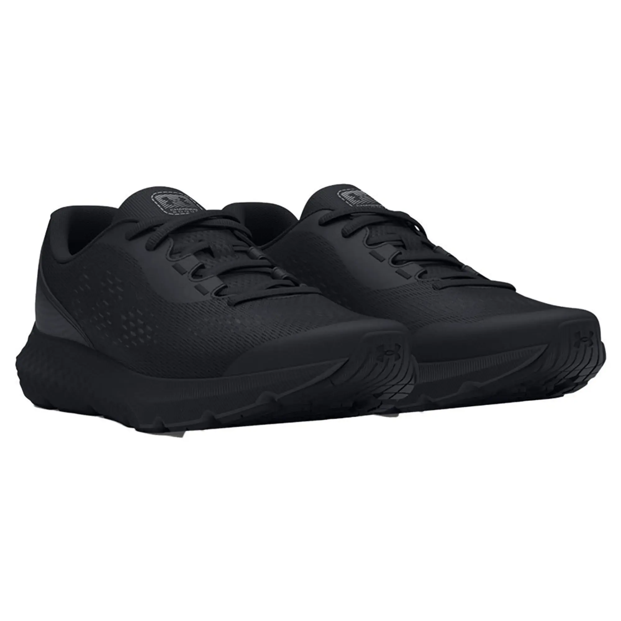 Boys' Grade School  Under Armour  Rogue 4 Running Shoes Black / Black / Black 3