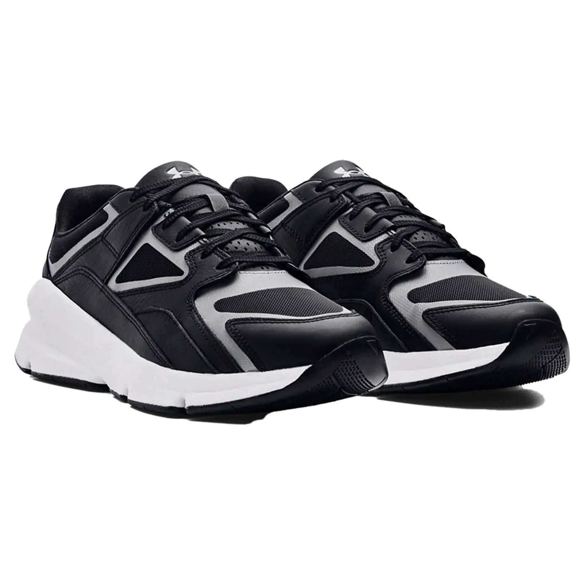 Unisex  Under Armour  Forge 96 Shoes Black / White / Reflective 5.5
