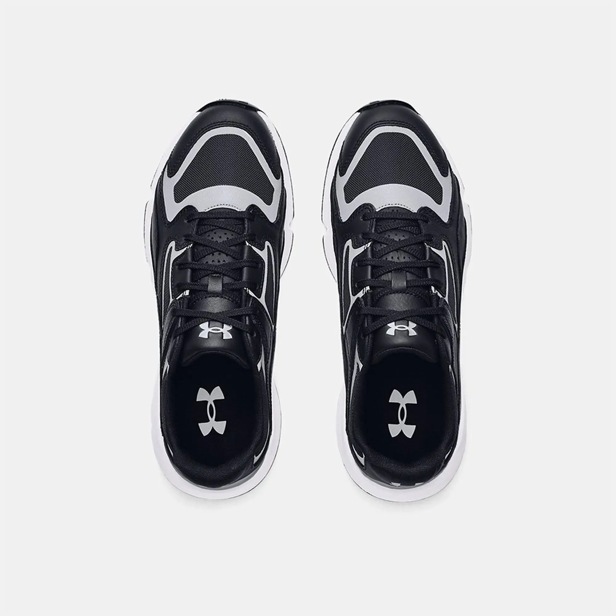 Unisex  Under Armour  Forge 96 Shoes Black / White / Reflective 5.5