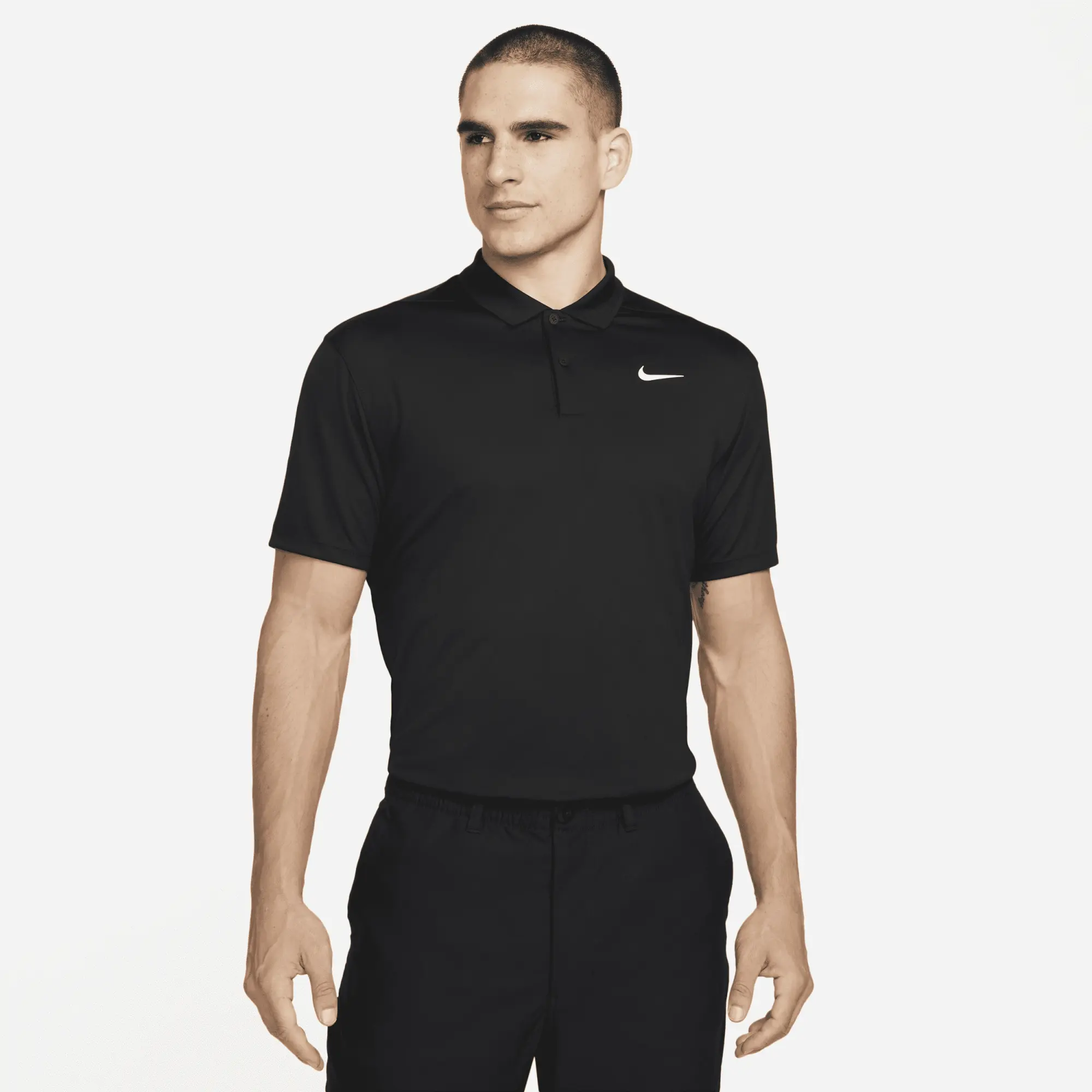 NikeCourt Dri-FIT Men's Tennis Polo - Black - Polyester