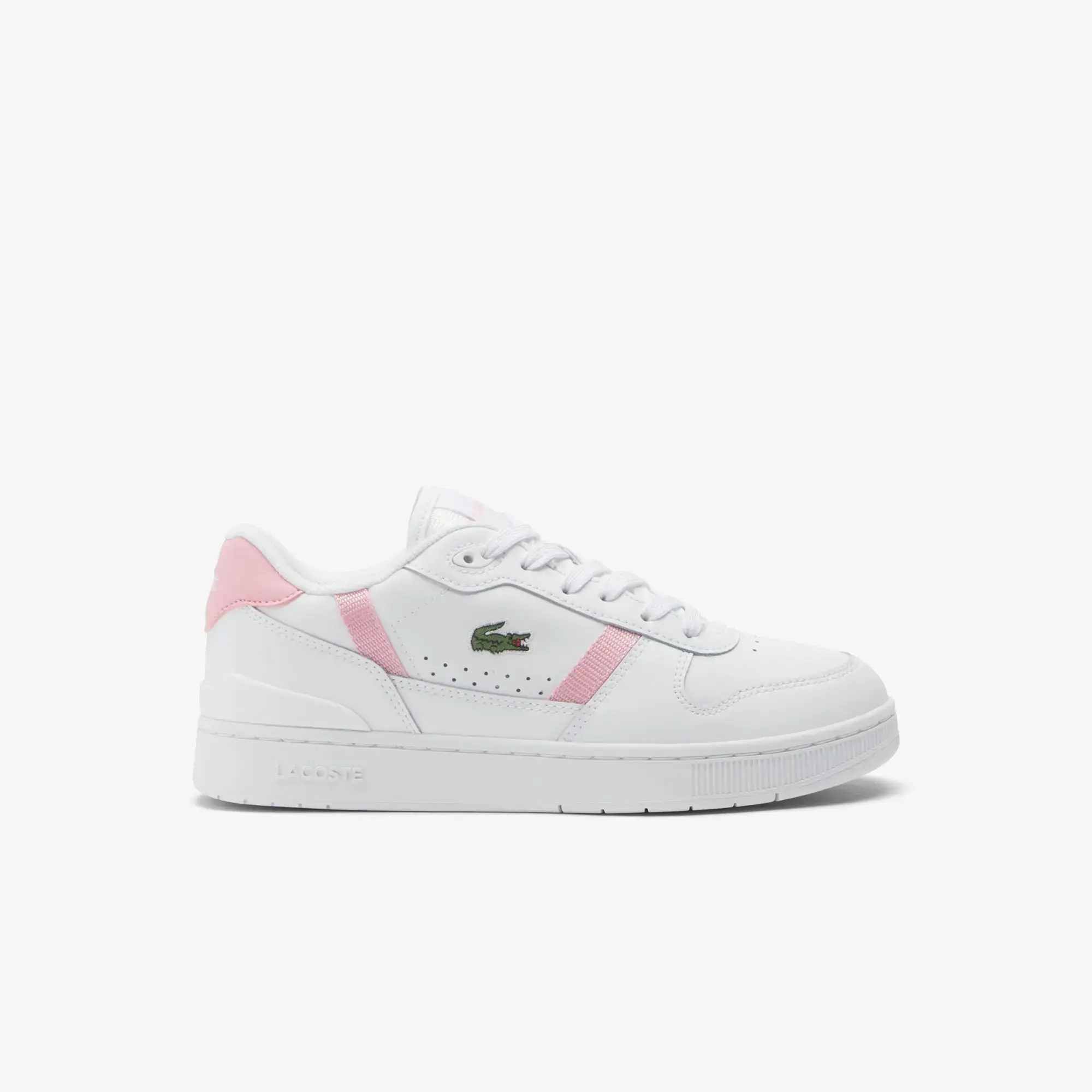 Lacoste Women's T-Clip Set Trainers - White & Light Pink