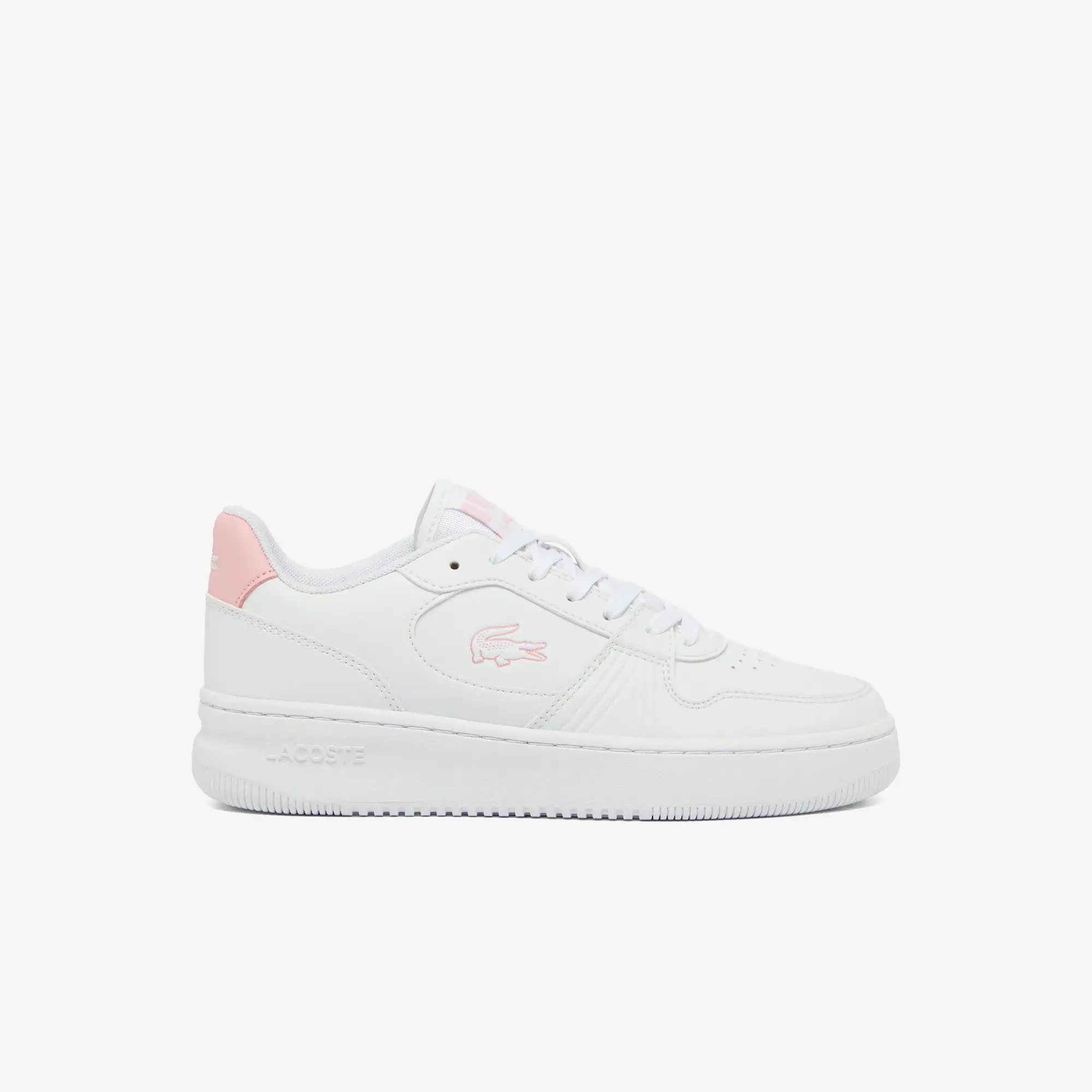 Lacoste Junior's L001 Set Sneakers - White & Light Pink