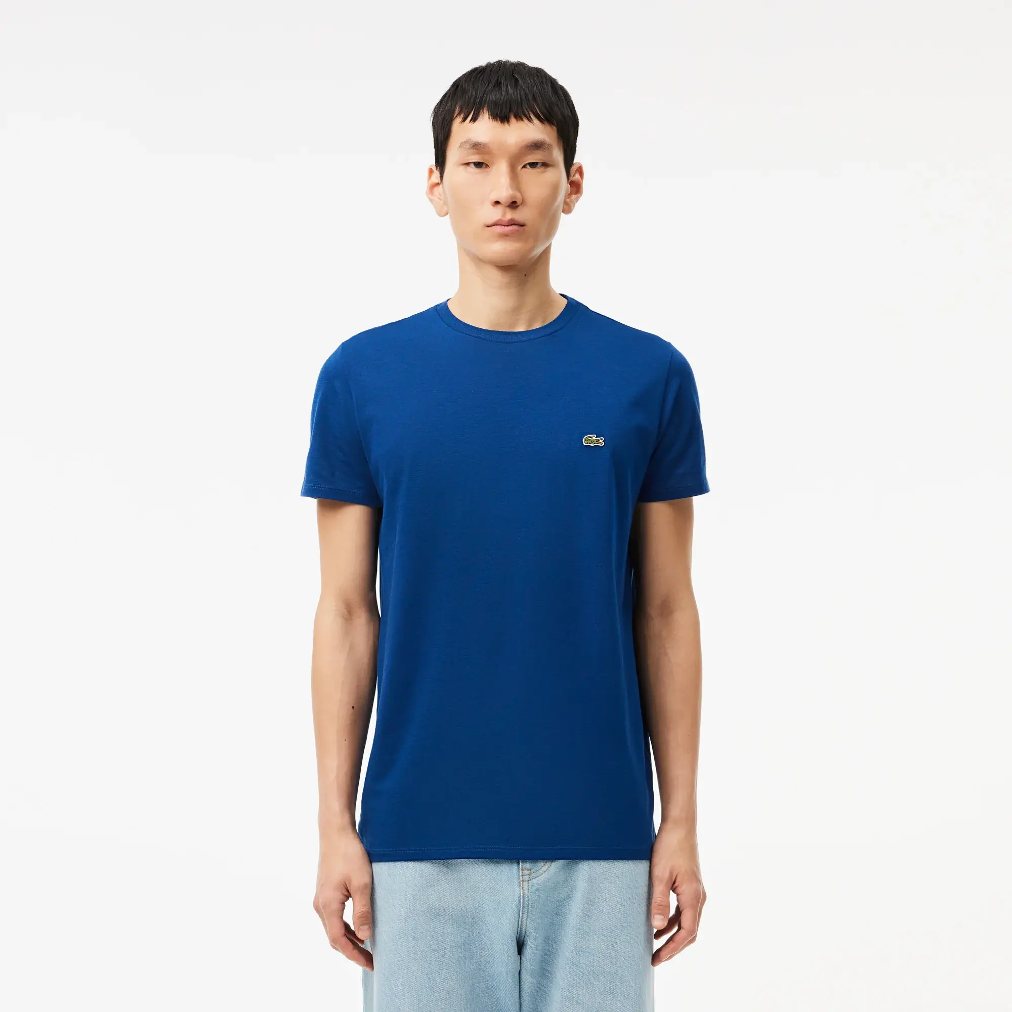 Lacoste Cotton Pima T-shirt - Globe Blue