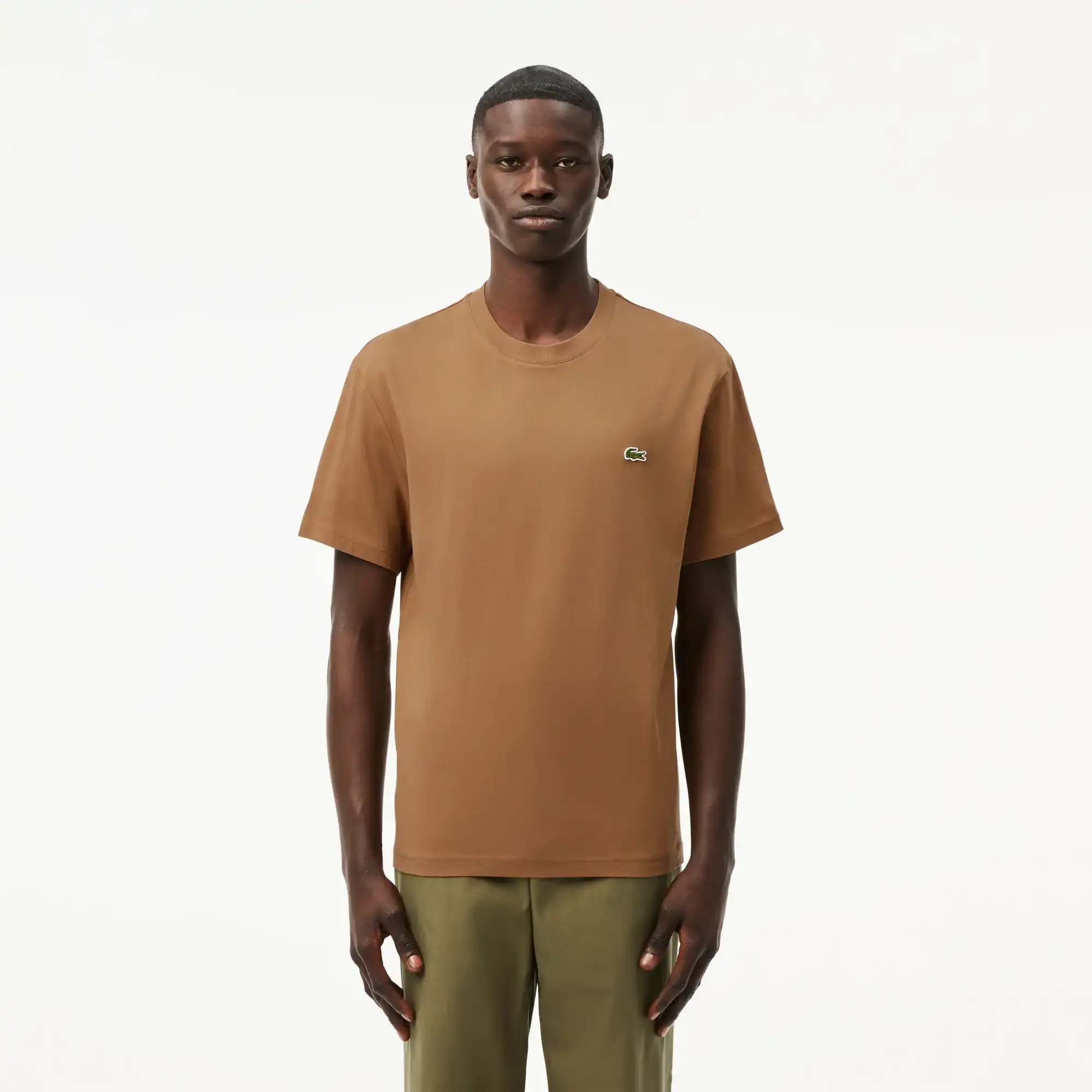 Lacoste Cotton T-shirt - Brown