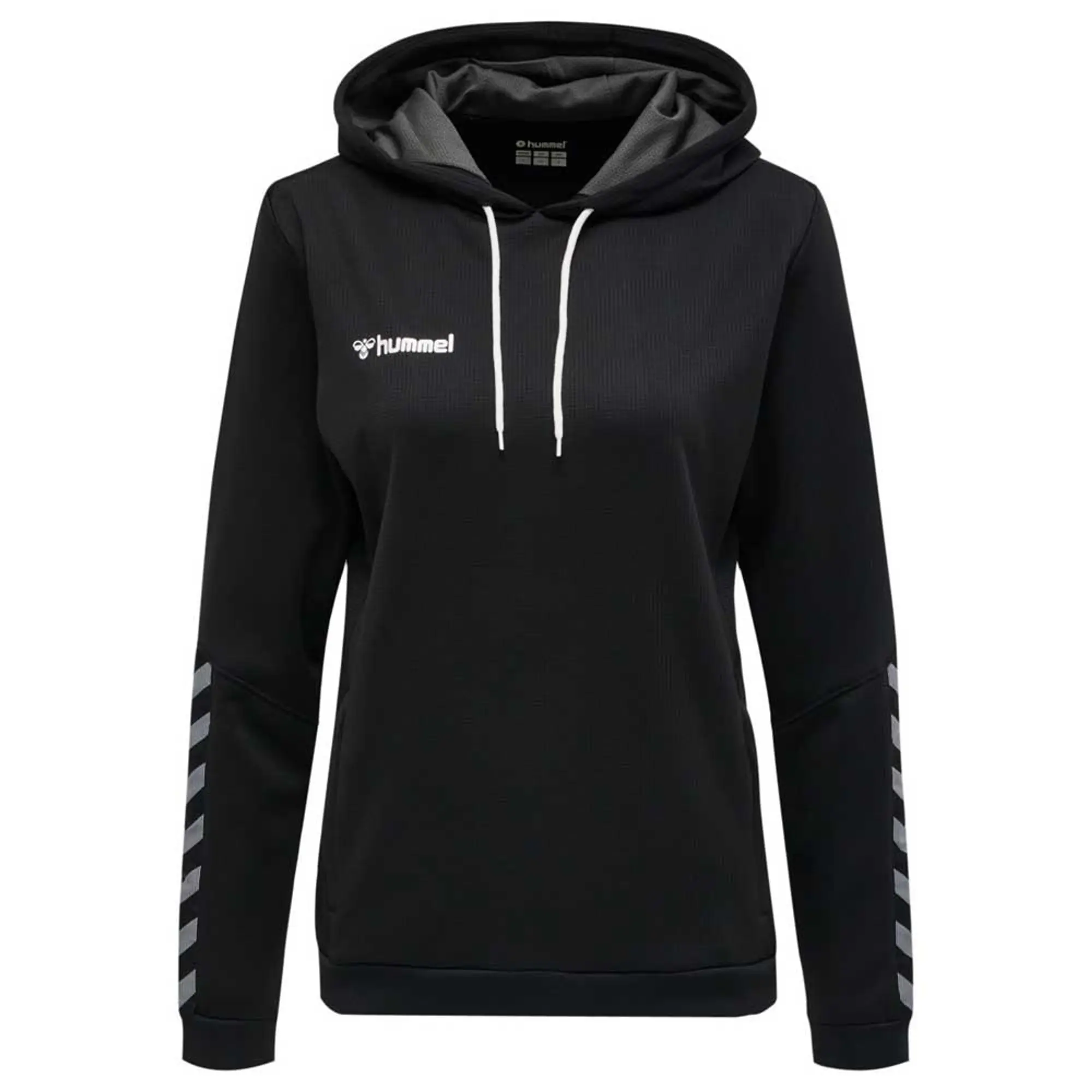 Hummel Structured Knit Hoodie - ['White', 'Black']