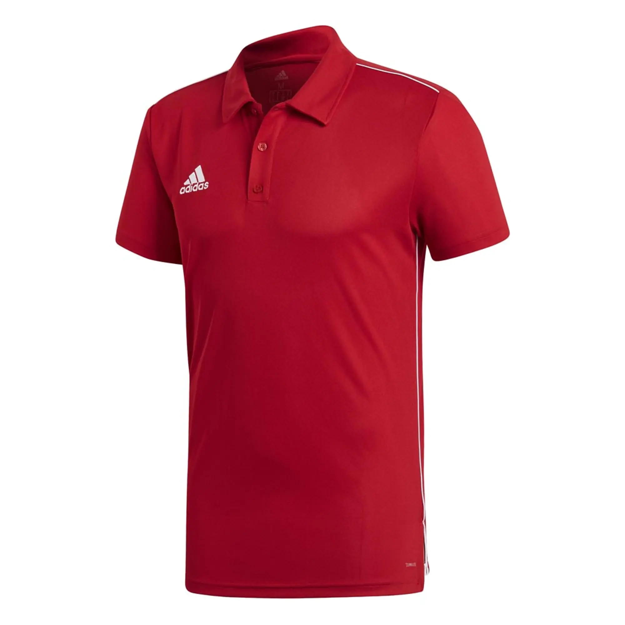 Adidas Core 18 Climalite Short Sleeve Polo Red CV3591 FOOTY.COM