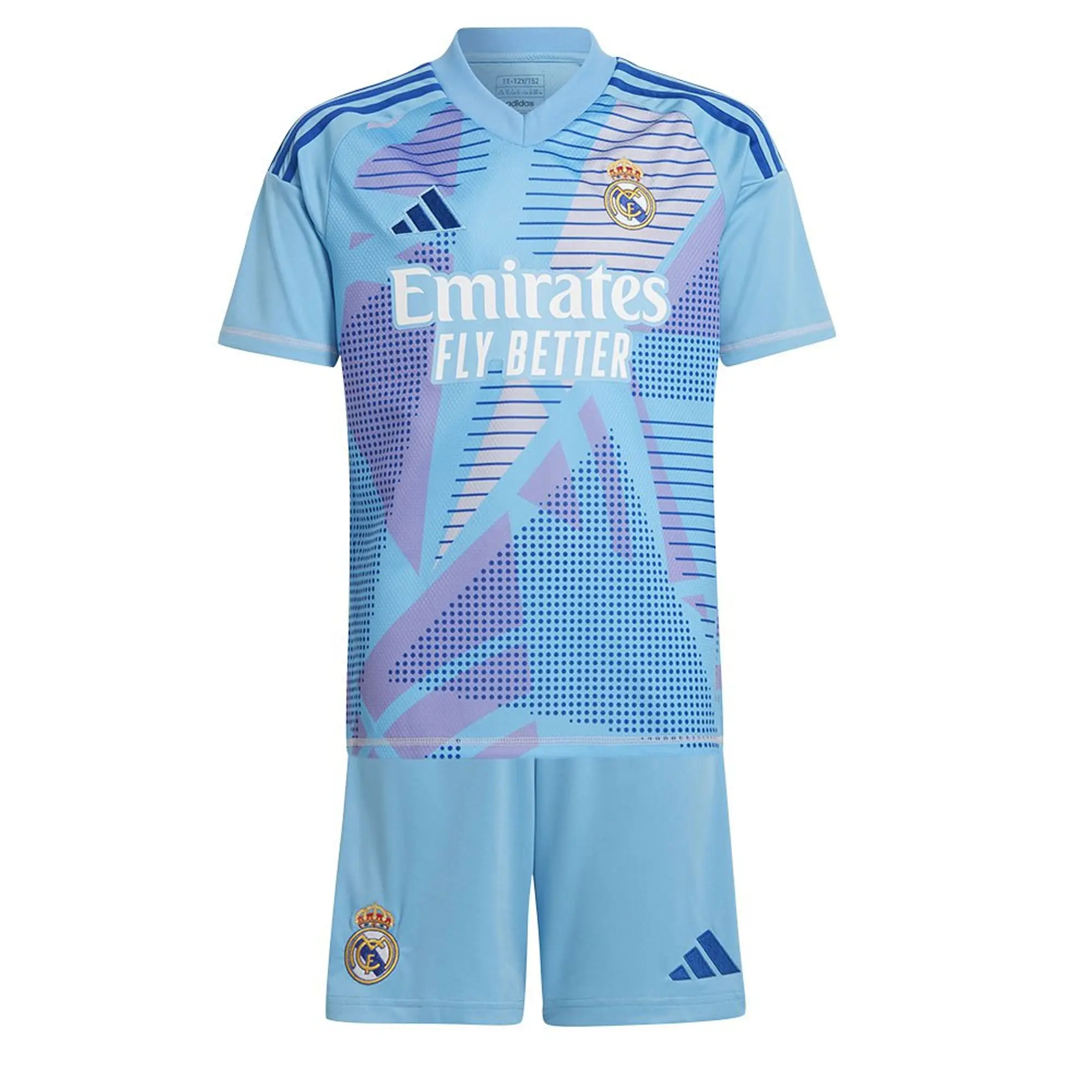 adidas Real Madrid Kids LS Goalkeeper Home Mini Kit 2024/25