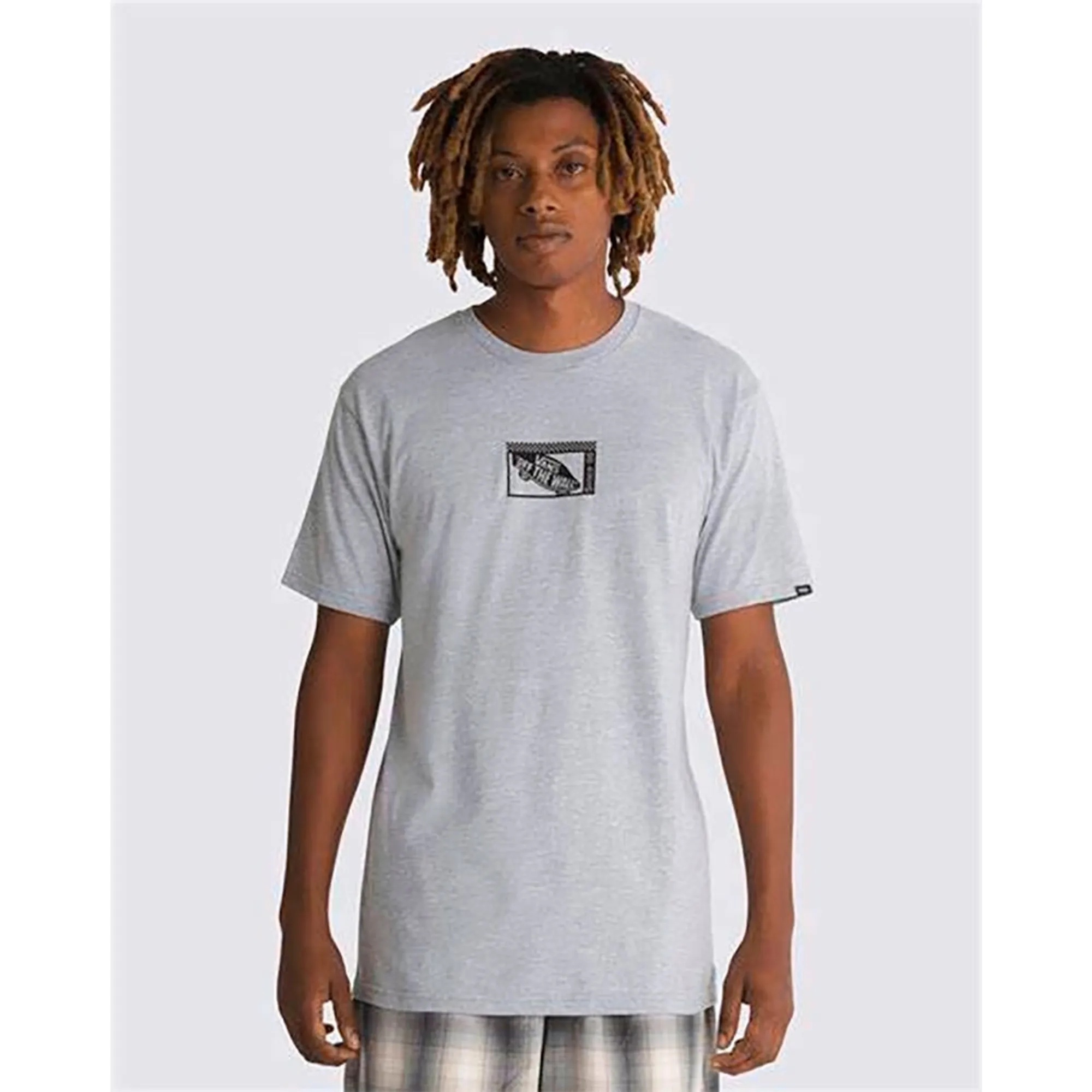 Vans Tech Box T-Shirt (Athletic Heather) Men Grey