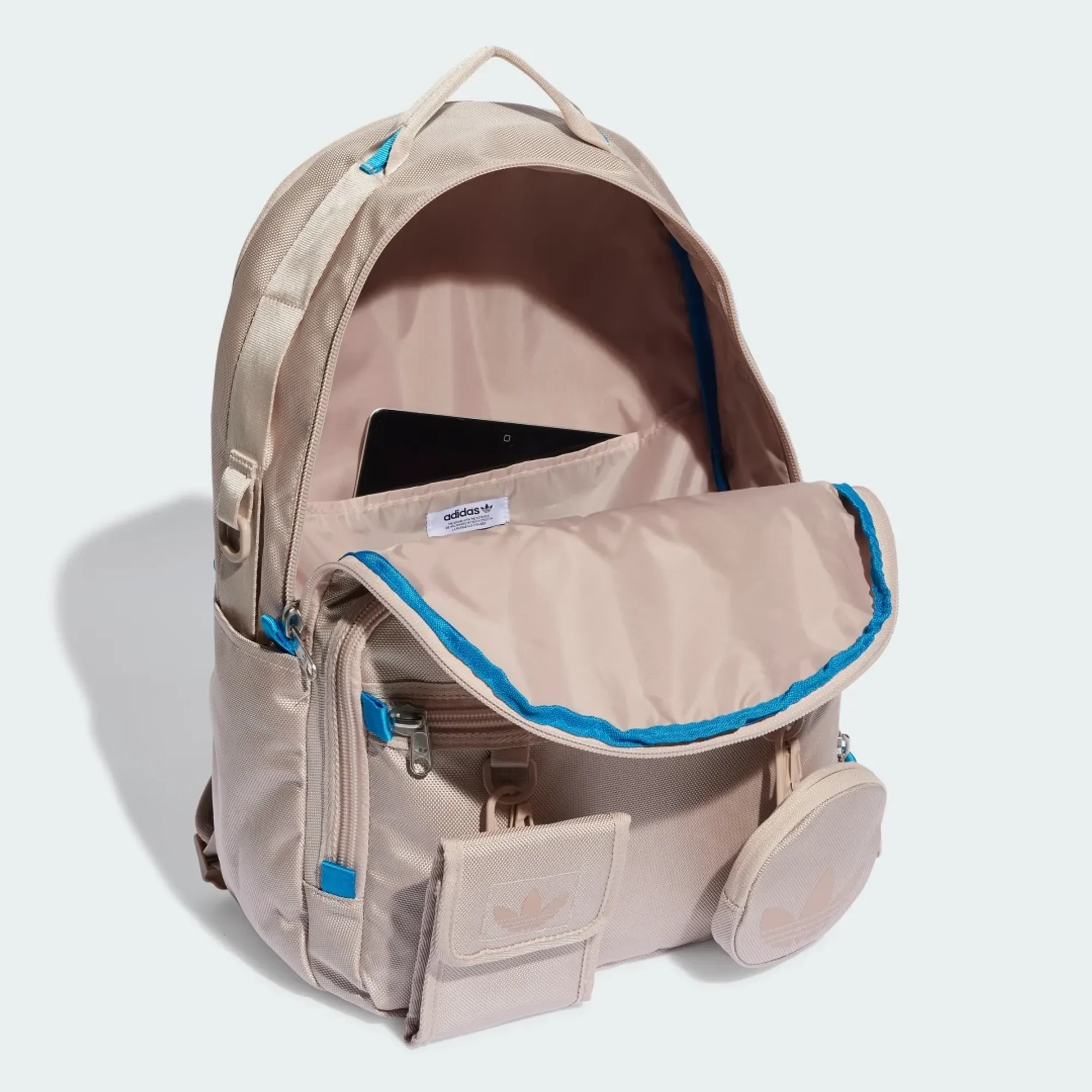 Adidas Originals Utility Backpack In Beige Adidas Originals