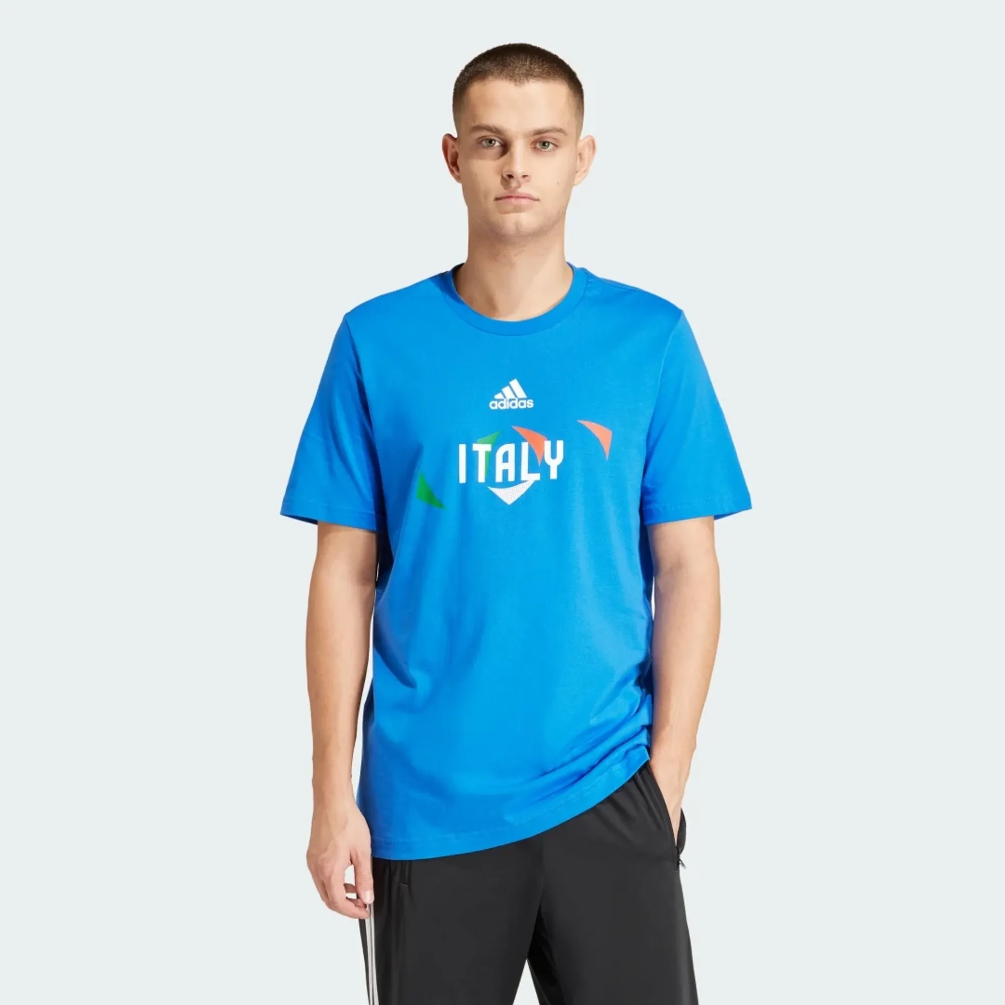 Adidas Performance Uefa Euro24 Italy T-Shirt-Blue