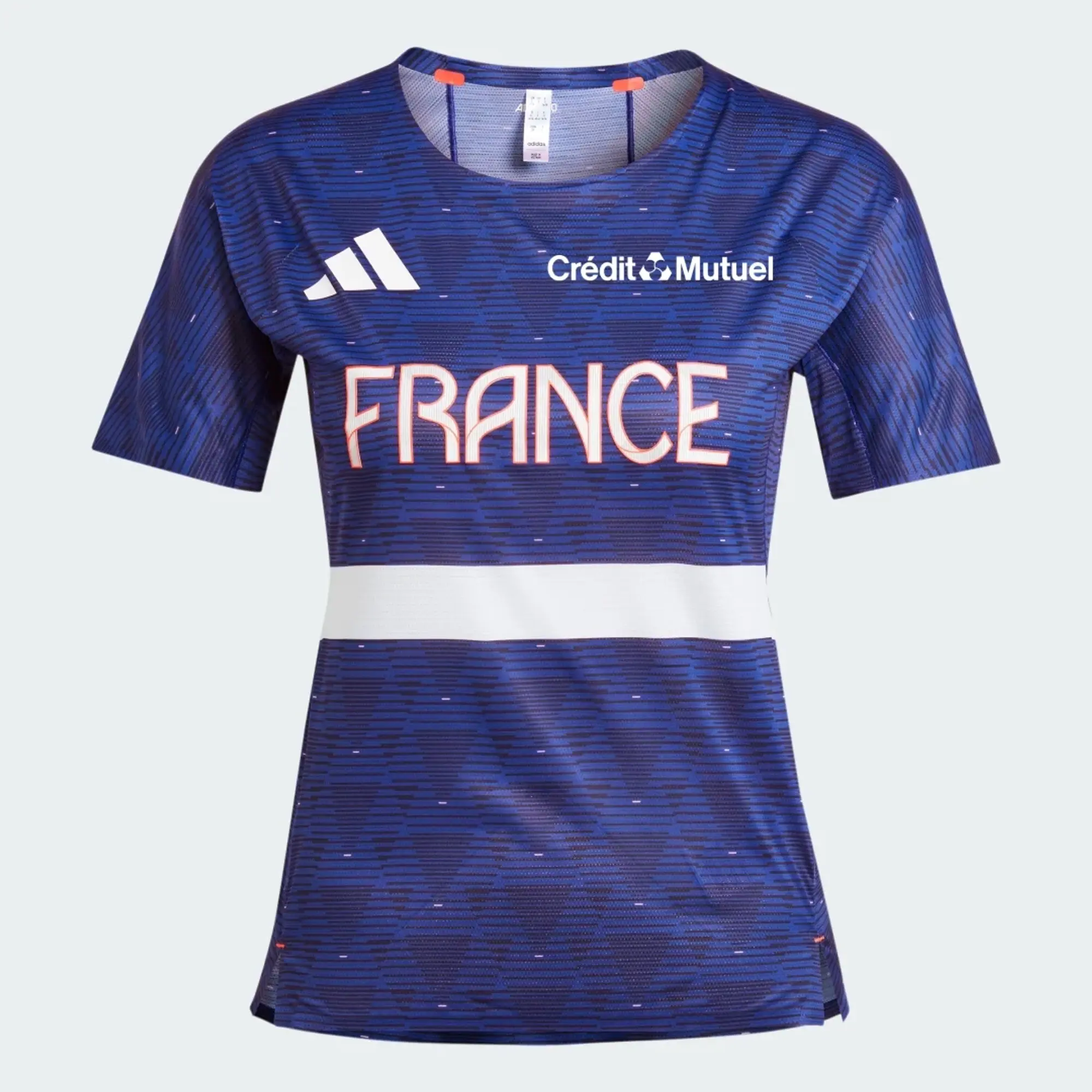 adidas Team France Running T-Shirt - Semi Lucid Blue - Womens