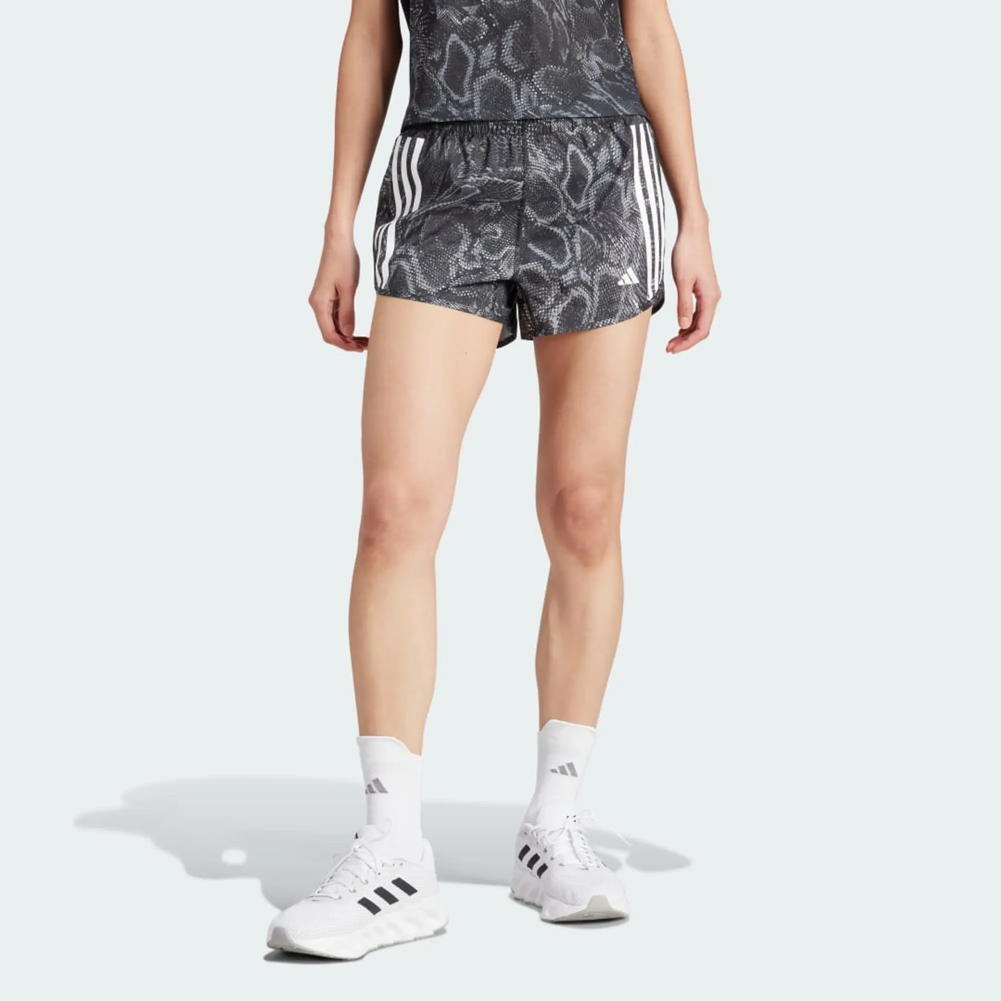 adidas Own the Run Excite Allover Print AEROREADY Shorts