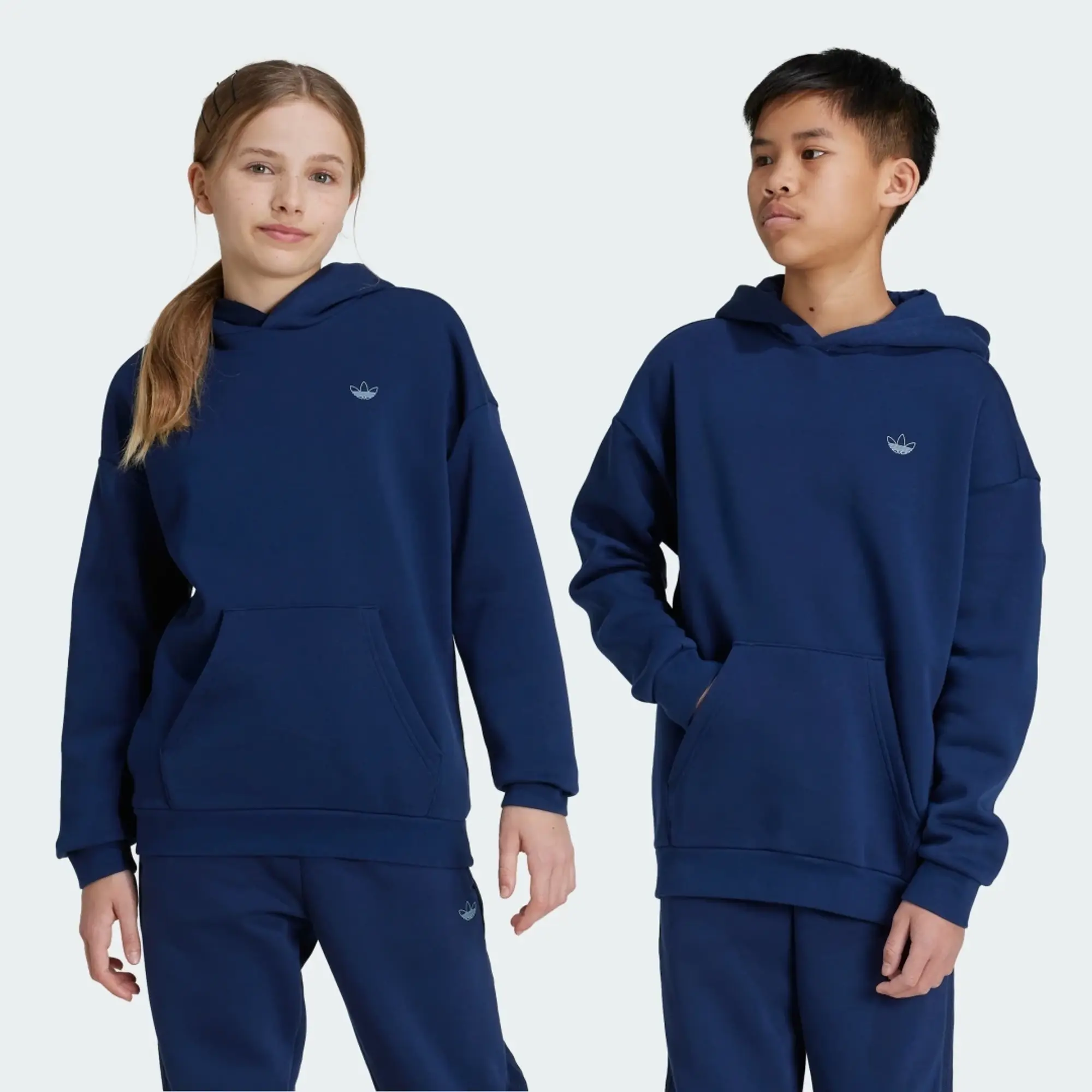 adidas Originals Junior Outline Overhead Hoodie - Navy - Size XL/B - Navy