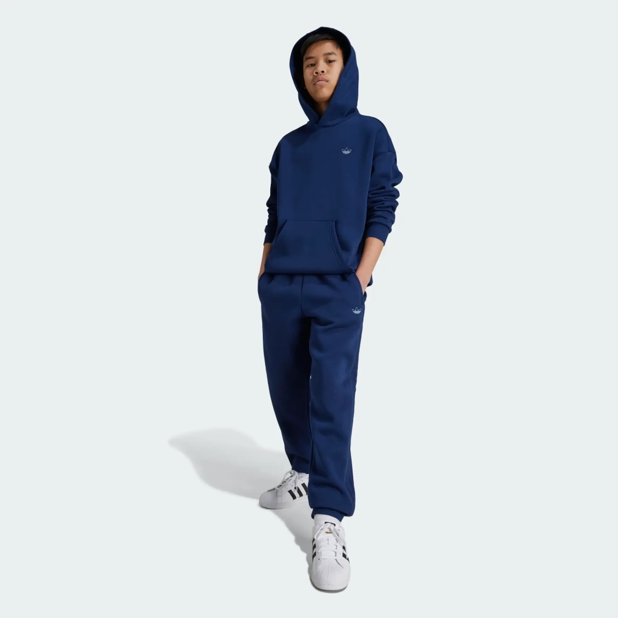 adidas Originals Junior Outline Overhead Hoodie - Navy - Size XL/B - Navy