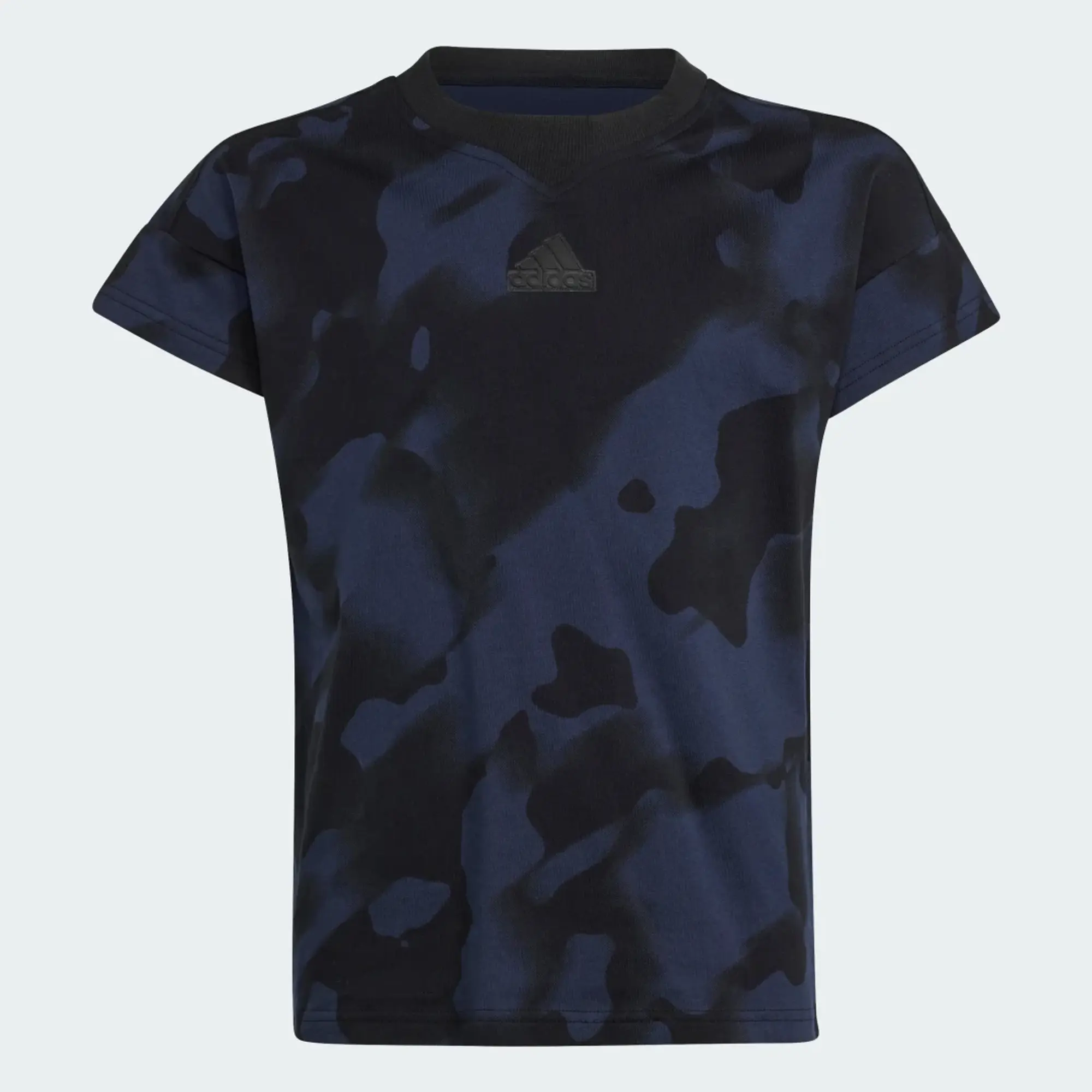 Manchester United x adidas Kids Future Icons Camo Printed T-Shirt Black