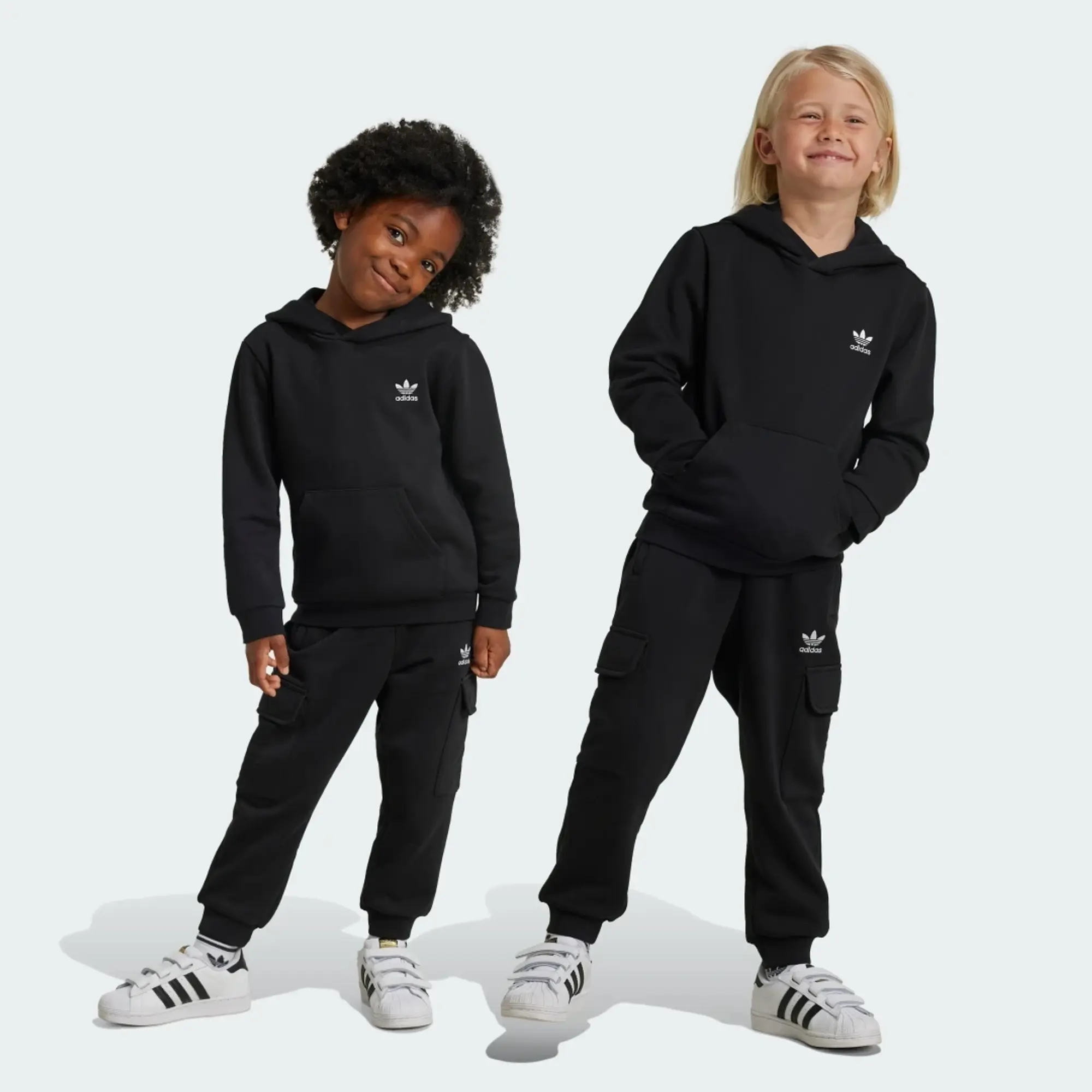 adidas 1/2 Zip Hoodie Cargo Set Kids