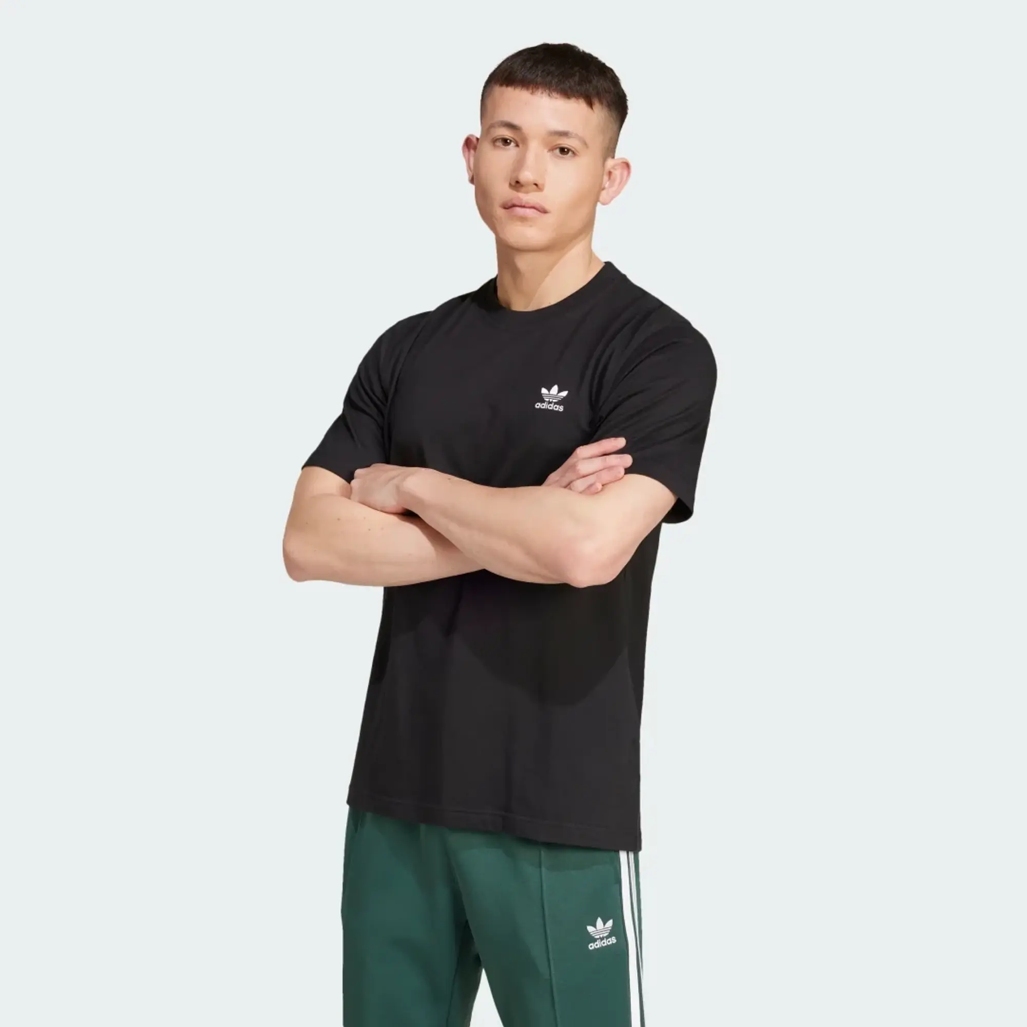 adidas Originals Trefoil Essentials T-Shirt - Black - Size XL - Black