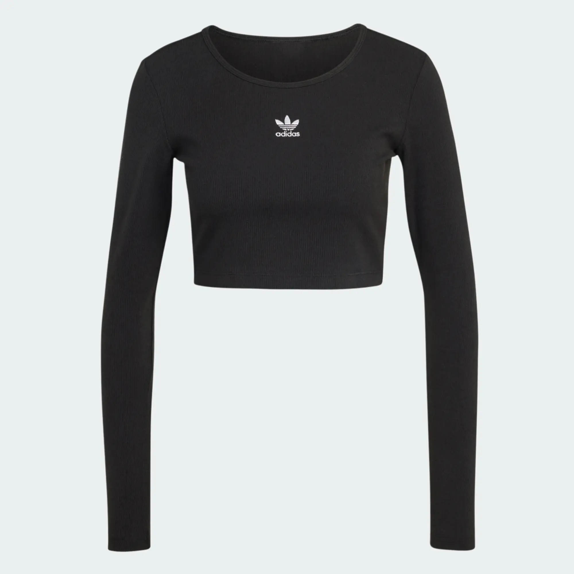 adidas Essentials Ribbed Crop Long Sleeve Long-Sleeve Top