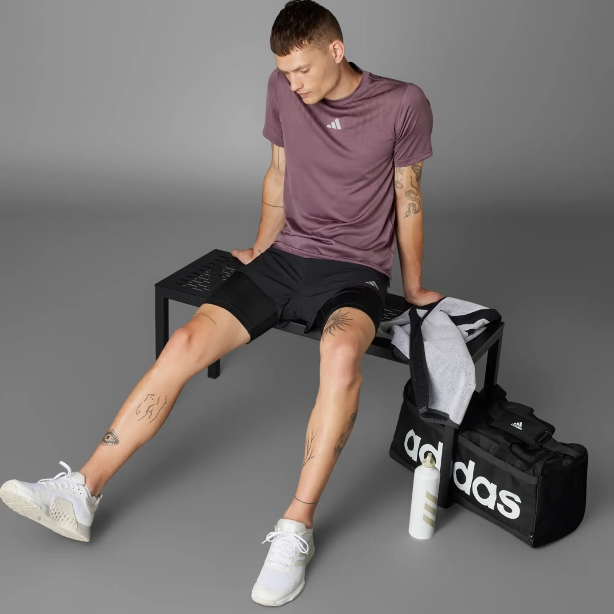 adidas Men HEAT.RDY Two in One HIIT Shorts