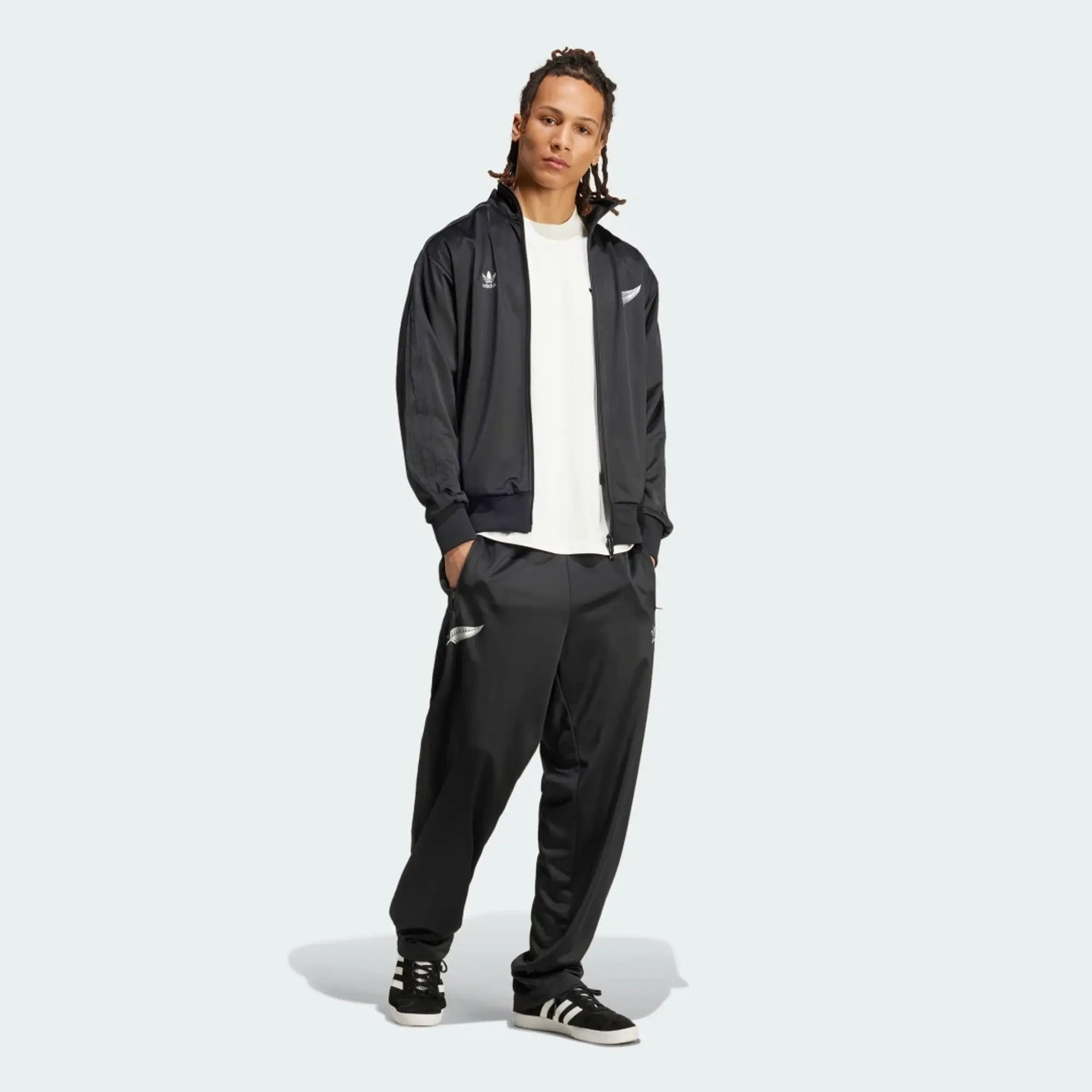 adidas All Blacks Firebird Track Tracksuit Bottoms